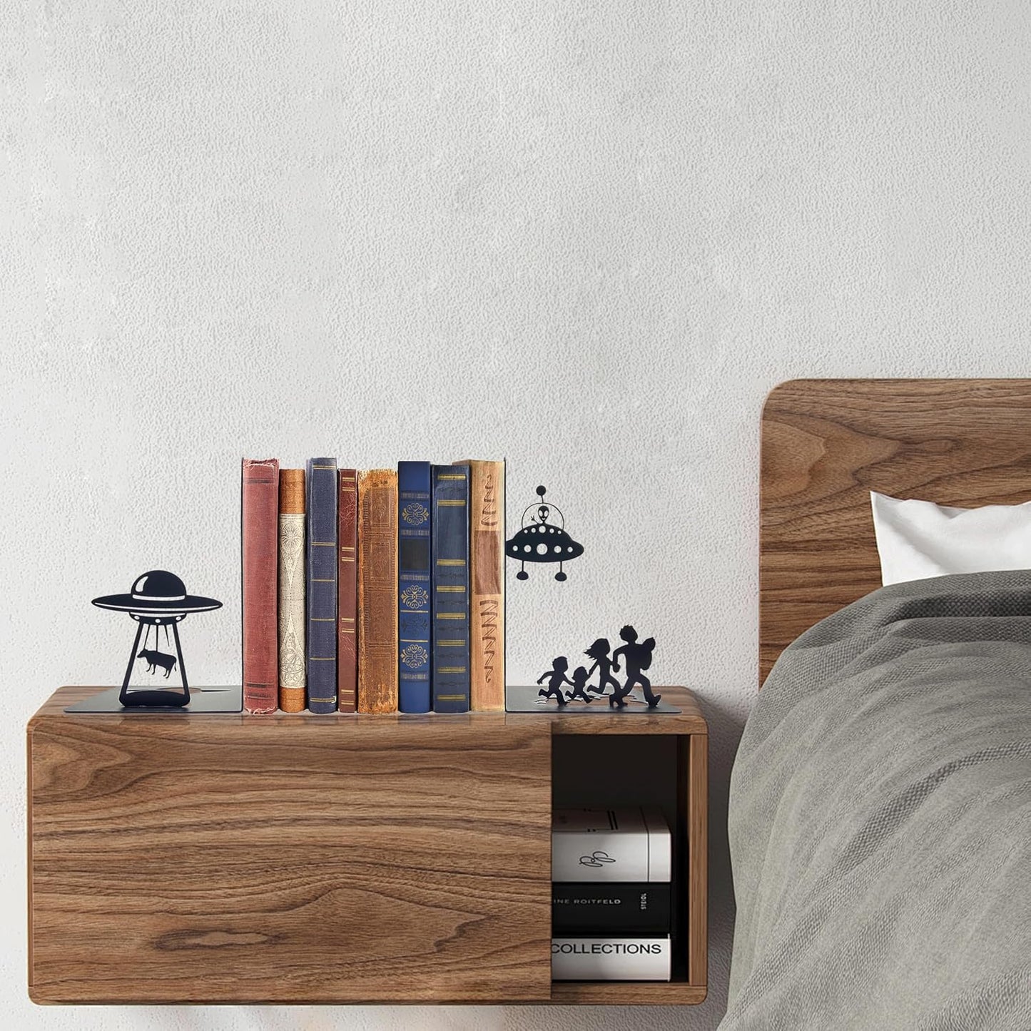 Modern Bookends / Decorative Bookends / Black