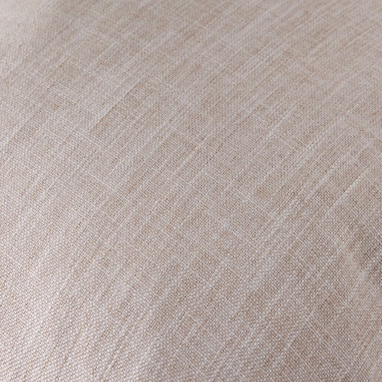 Rustic Cotton Linen Throw Pillow Covers / Taupe / 18 x 18 / Set of 2