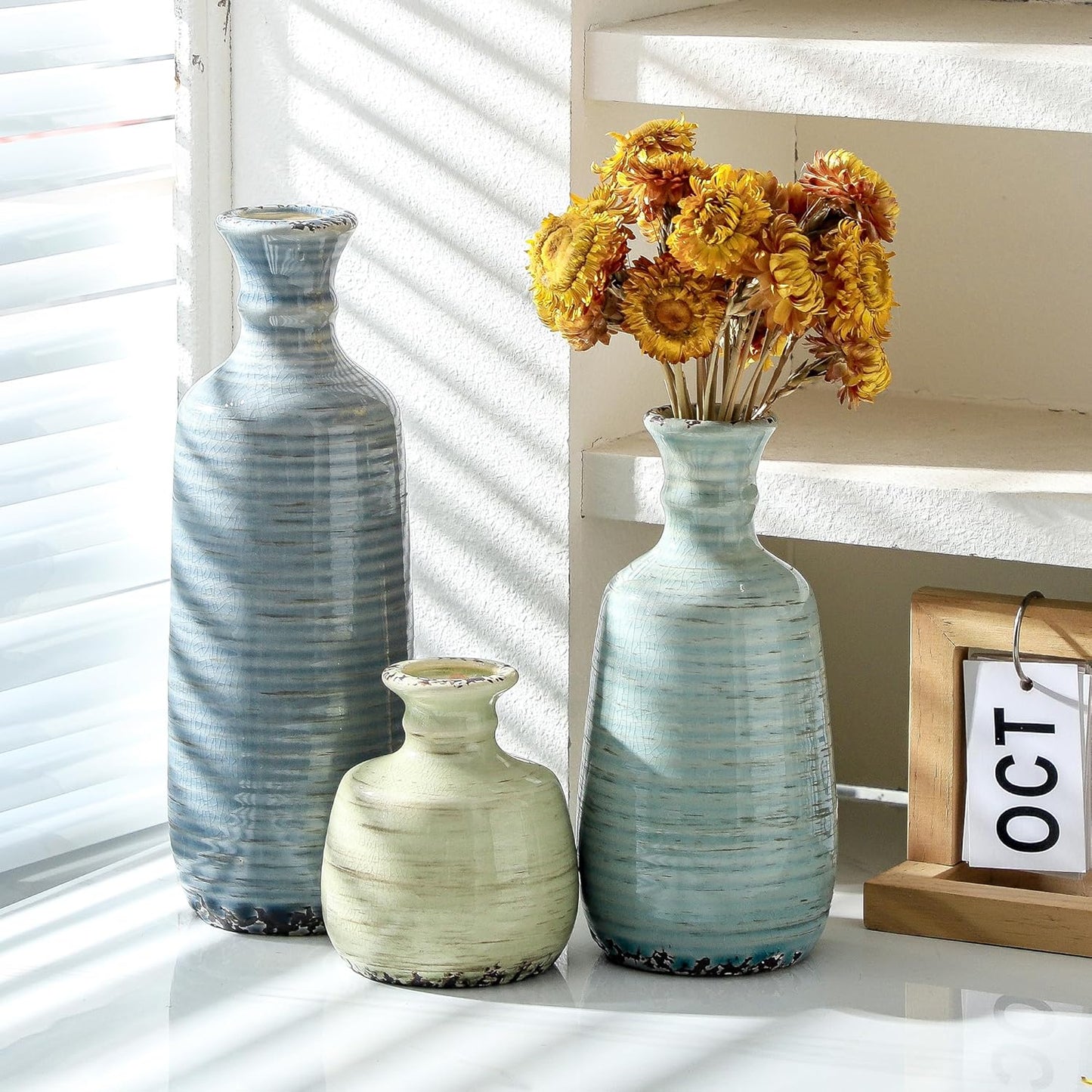 Ceramic Vase / 011 Vase Set - Multicolor / Set of 3