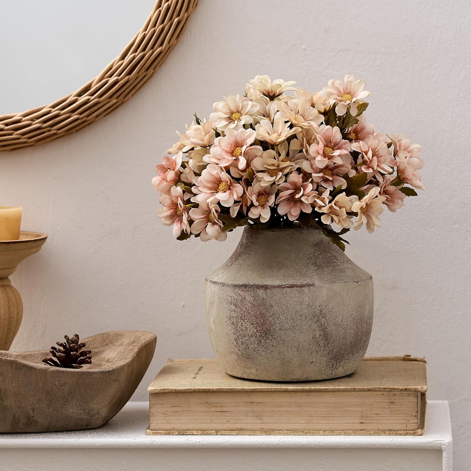 Pottery Farmhouse Rustic Vase / 106-terra / 5.39 Inch