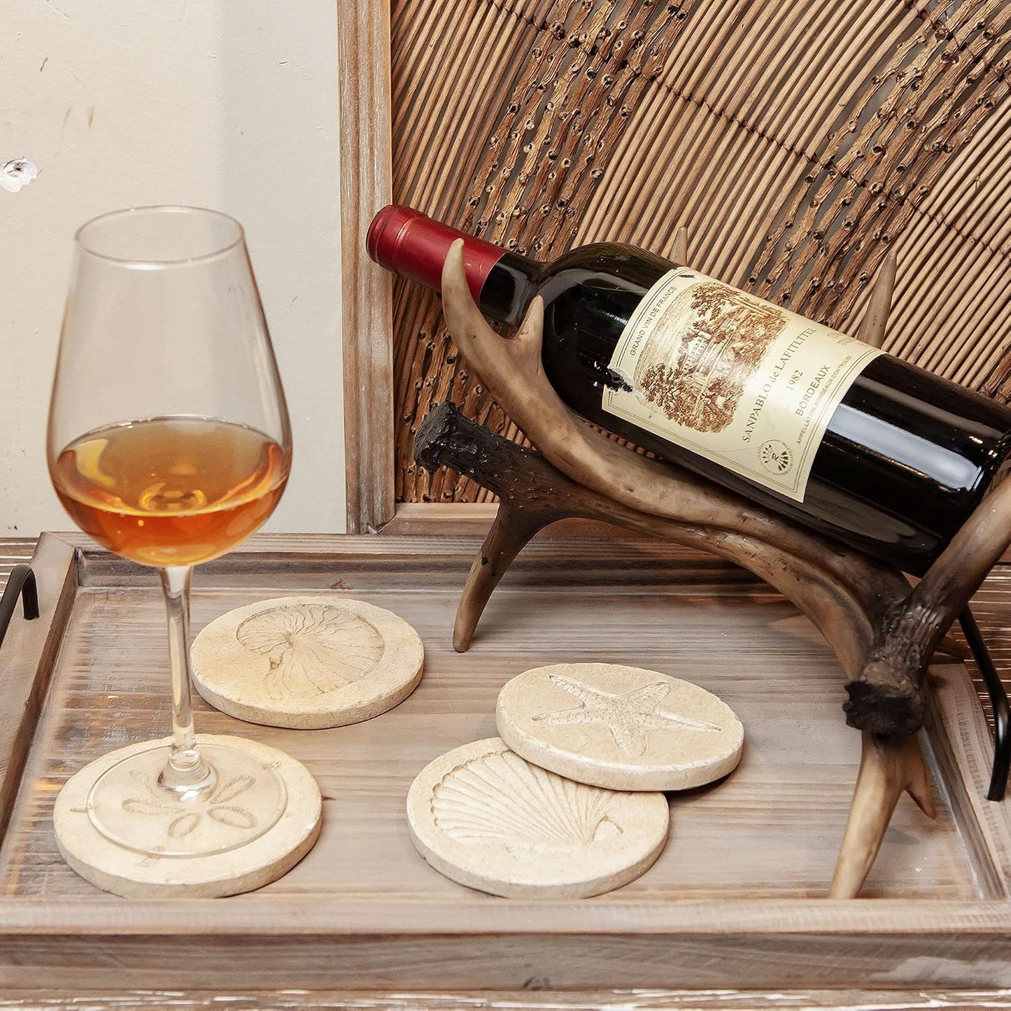 Nautical Outdoor Coasters / Seashell / Set of 4