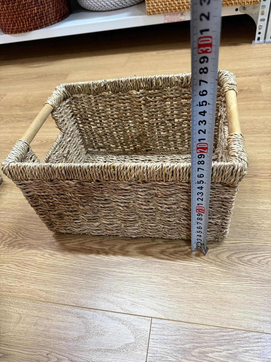 Woven Seagrass Baskets / Natural / Set of 3