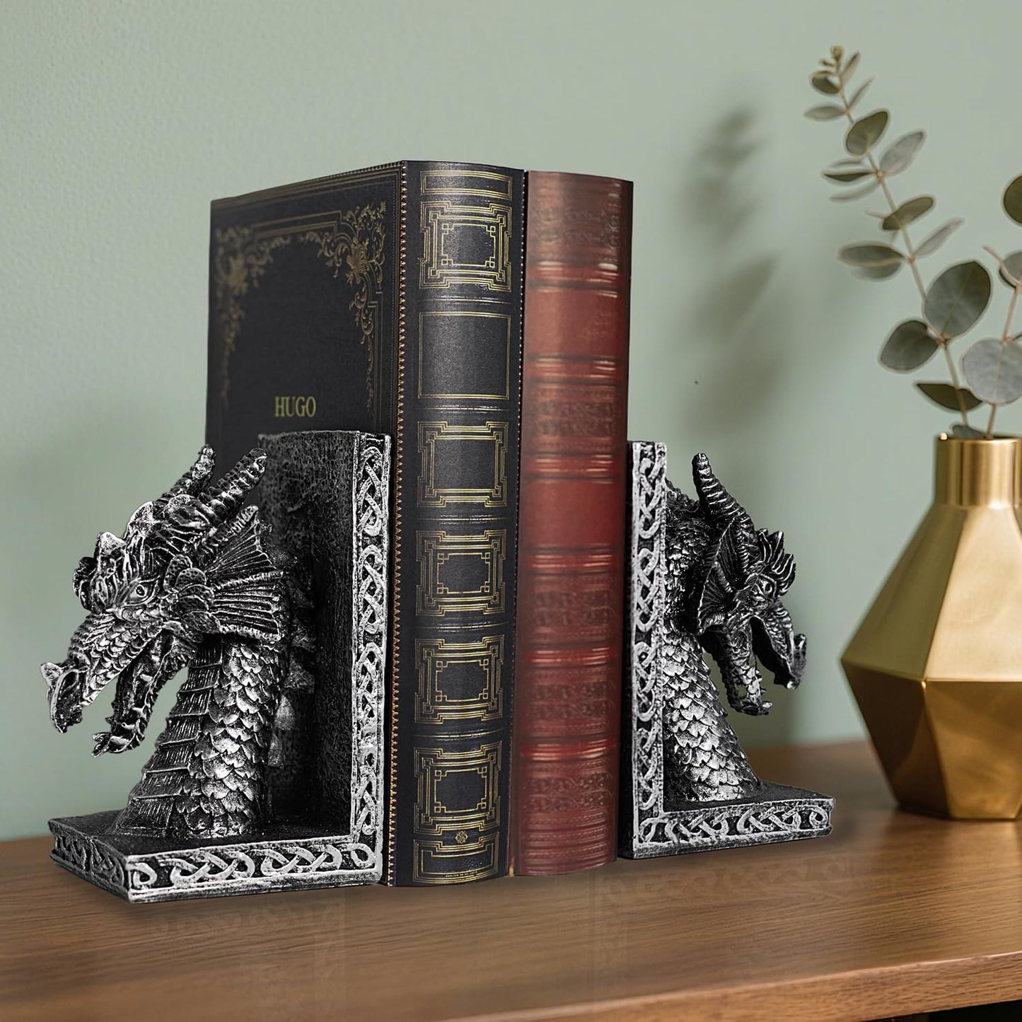 Book Ends / Decorative Bookend / Dragon