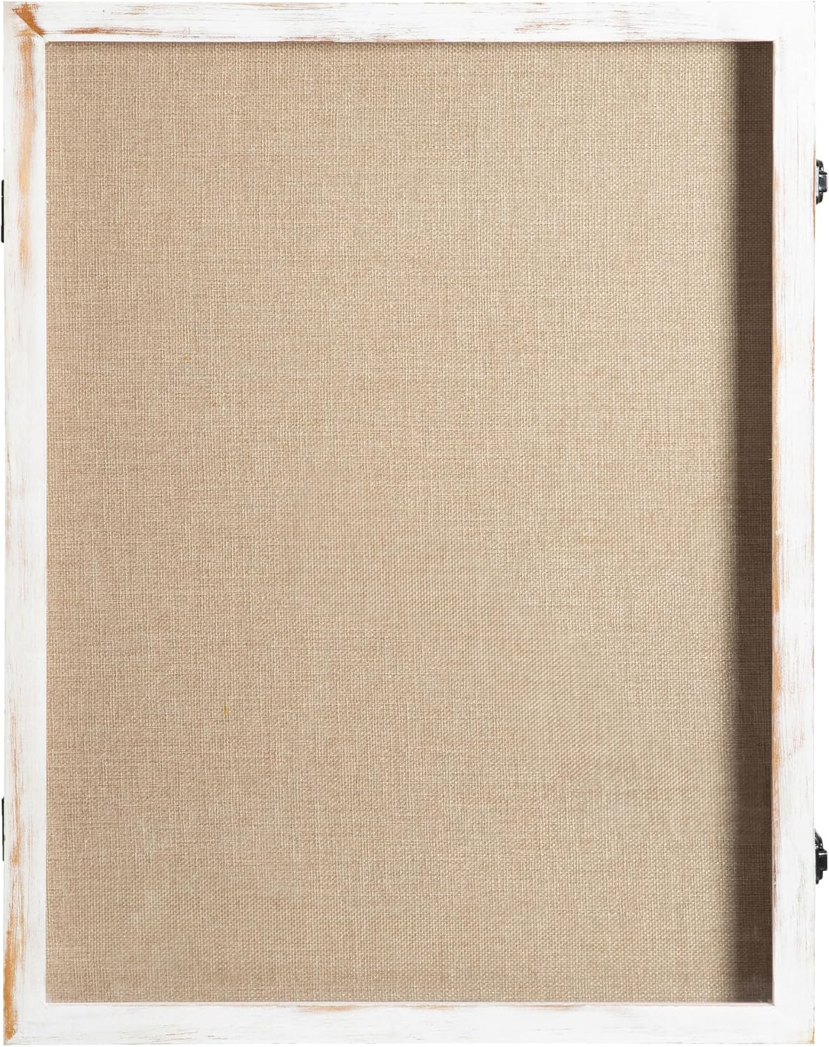 Flash Furniture Peyton Shadow Box Display Case, Solid Pine Wood Frame, Powder Coated Latch and Hinges, Foam Back with