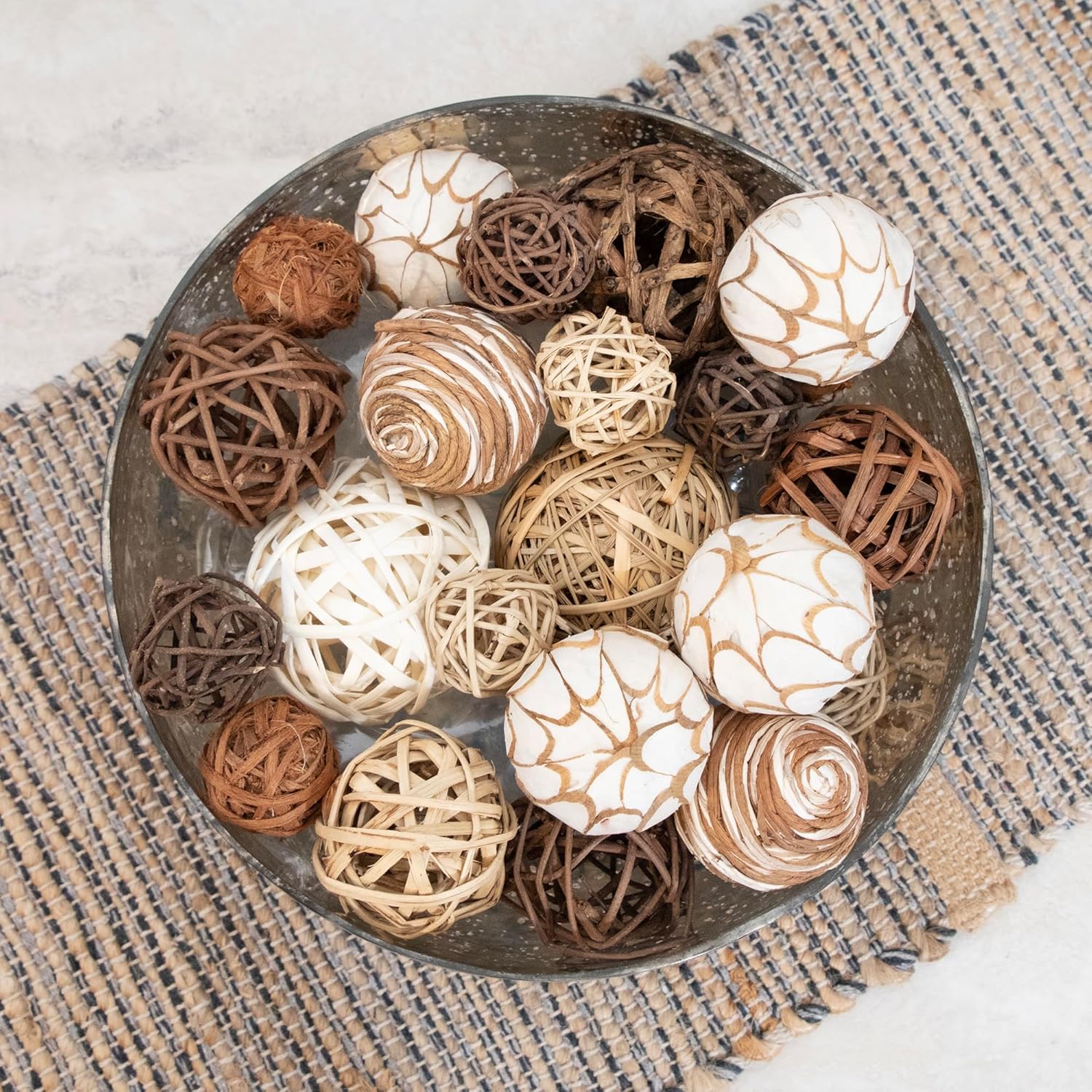 Decorative Balls Bag Bowl Filler Home Decor / Beige