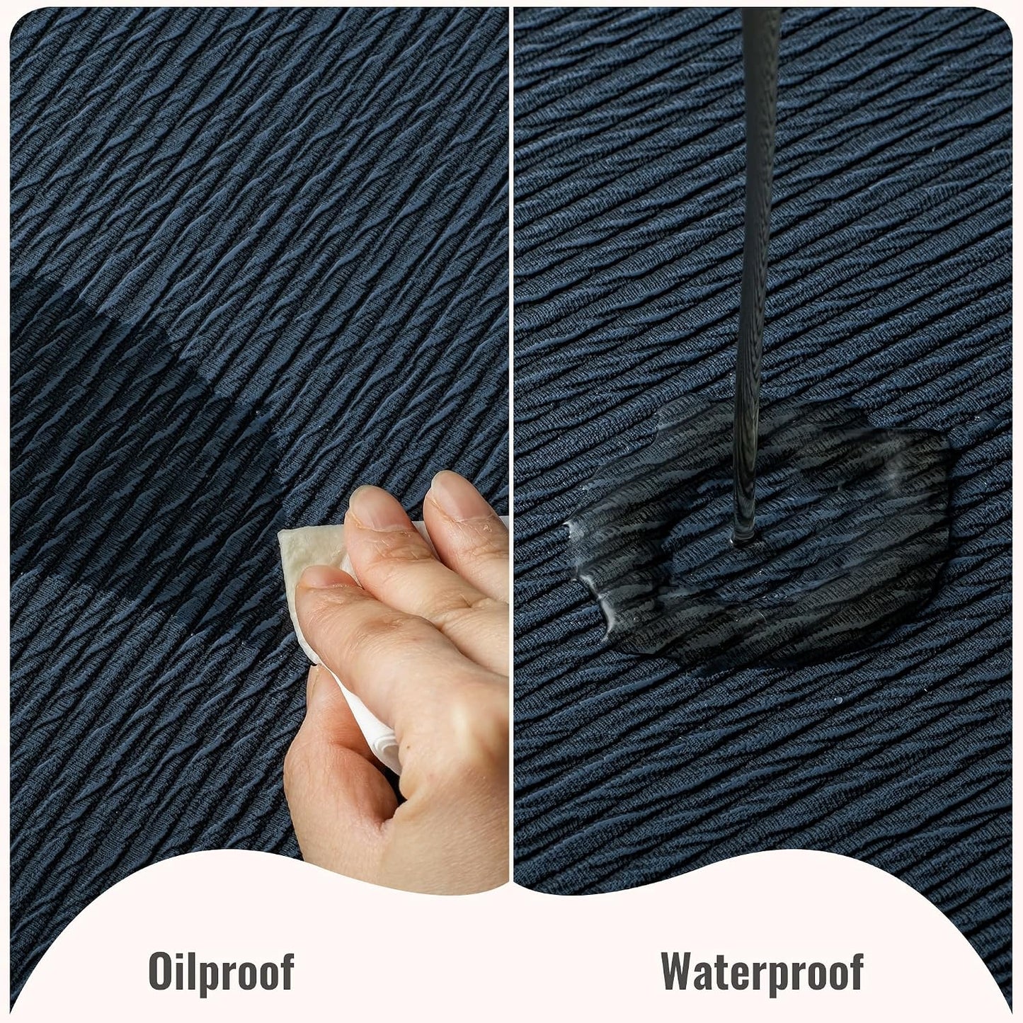 Jovono Faux Leather Placemats Set of 8, Waterproof Washable Table Mats, Easy-Clean Heat Resistant Kitchen Vinyl Place