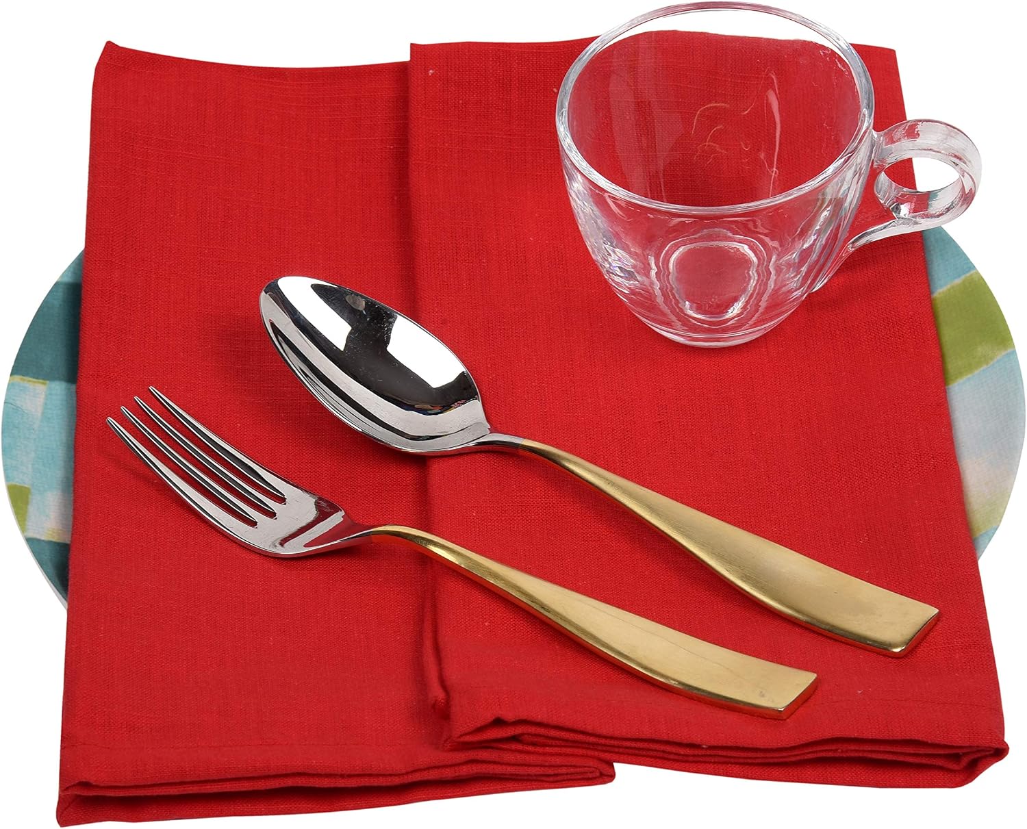 Urban Villa Cloth Napkins Cotton 20x20 (Set of 12) Multi