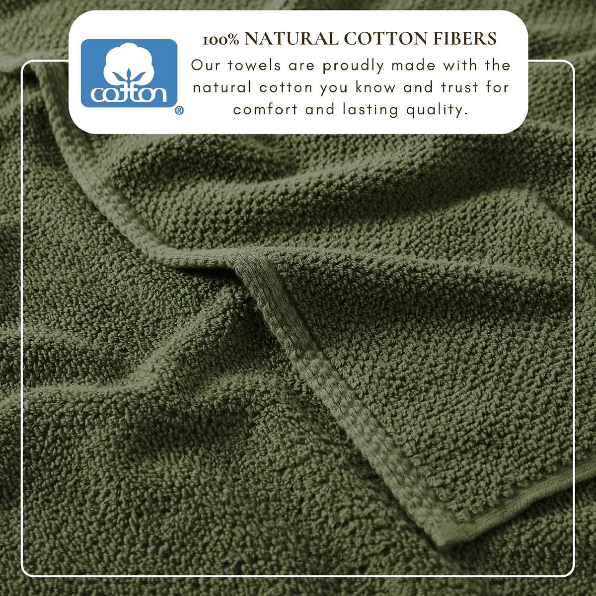 Great Bay Home 100% Cotton 6 Piece Bath Sheet Set - Absorbent, Quick-Drying, Durable Bath Towels for Bathroom Decor