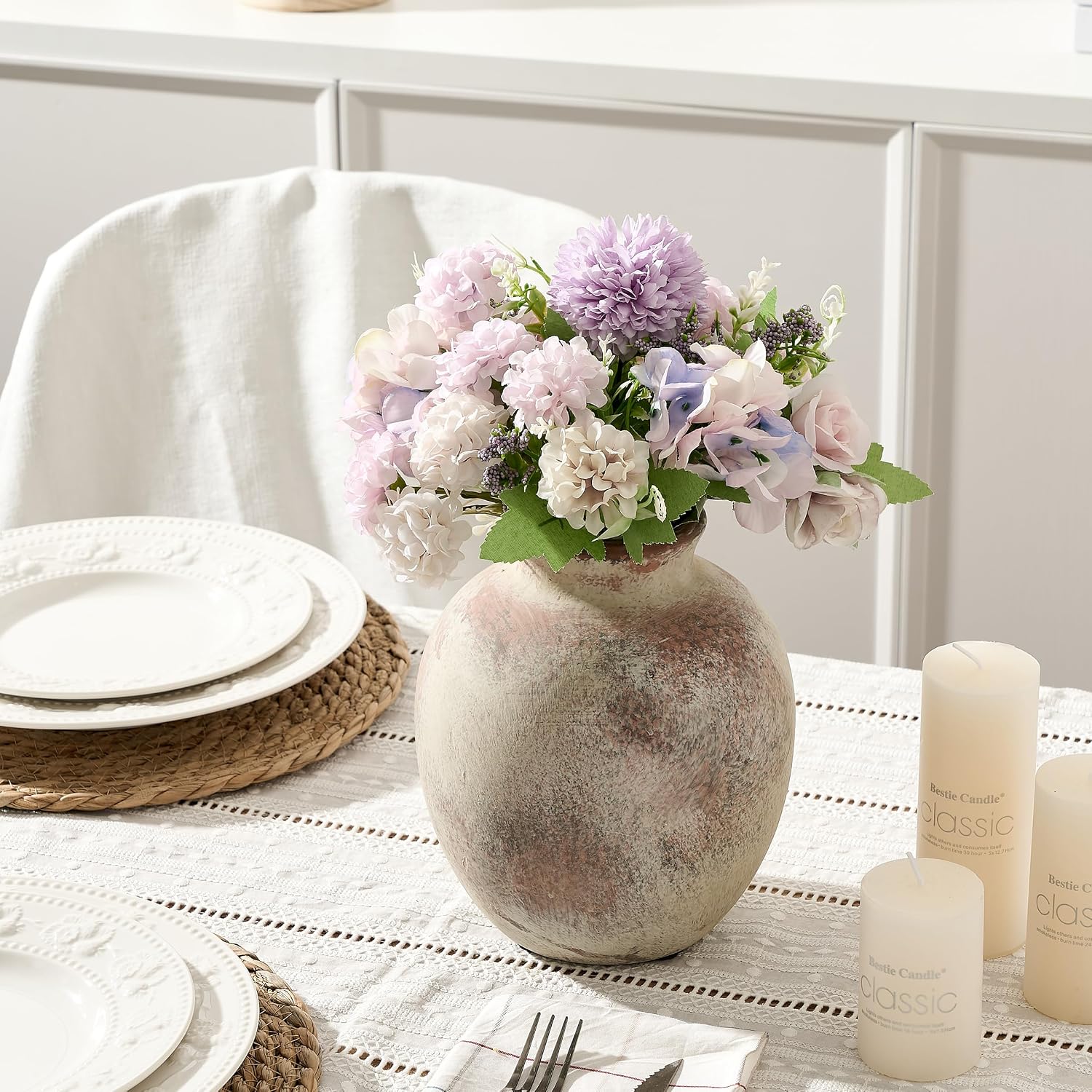Ceramic Decorative Flower Vase / 1007-terra / 7.48 Inch