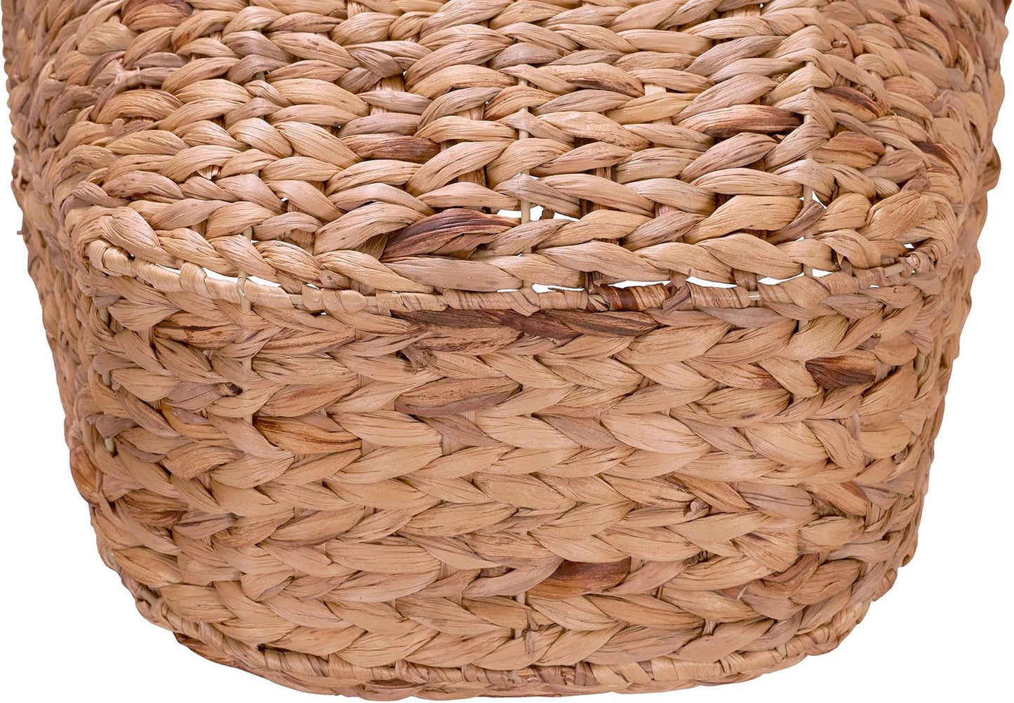 ML-4002 Tall Water Hyacinth Wicker Basket / Natural Hyacinth