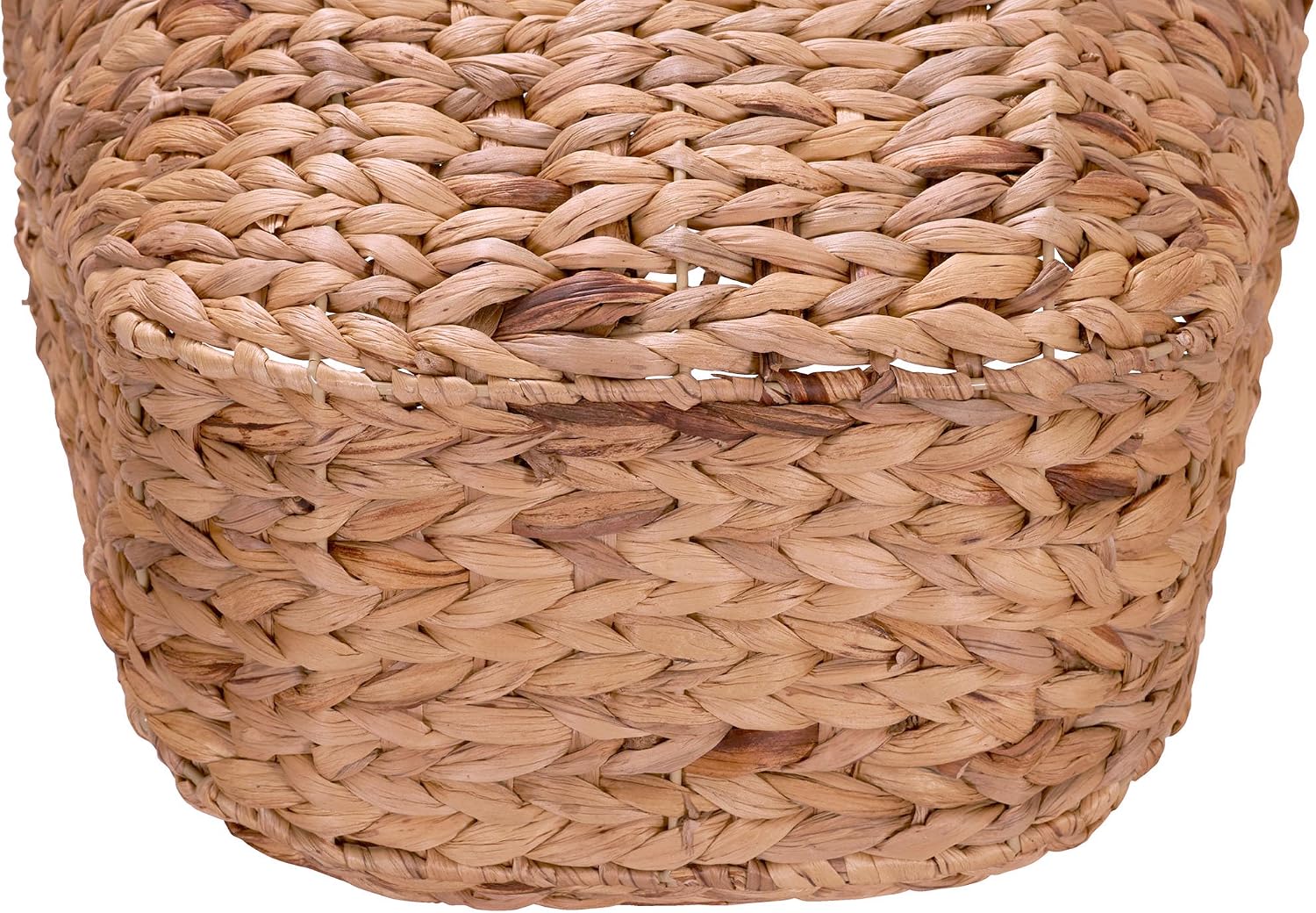 ML-4002 Tall Water Hyacinth Wicker Basket / Natural Hyacinth
