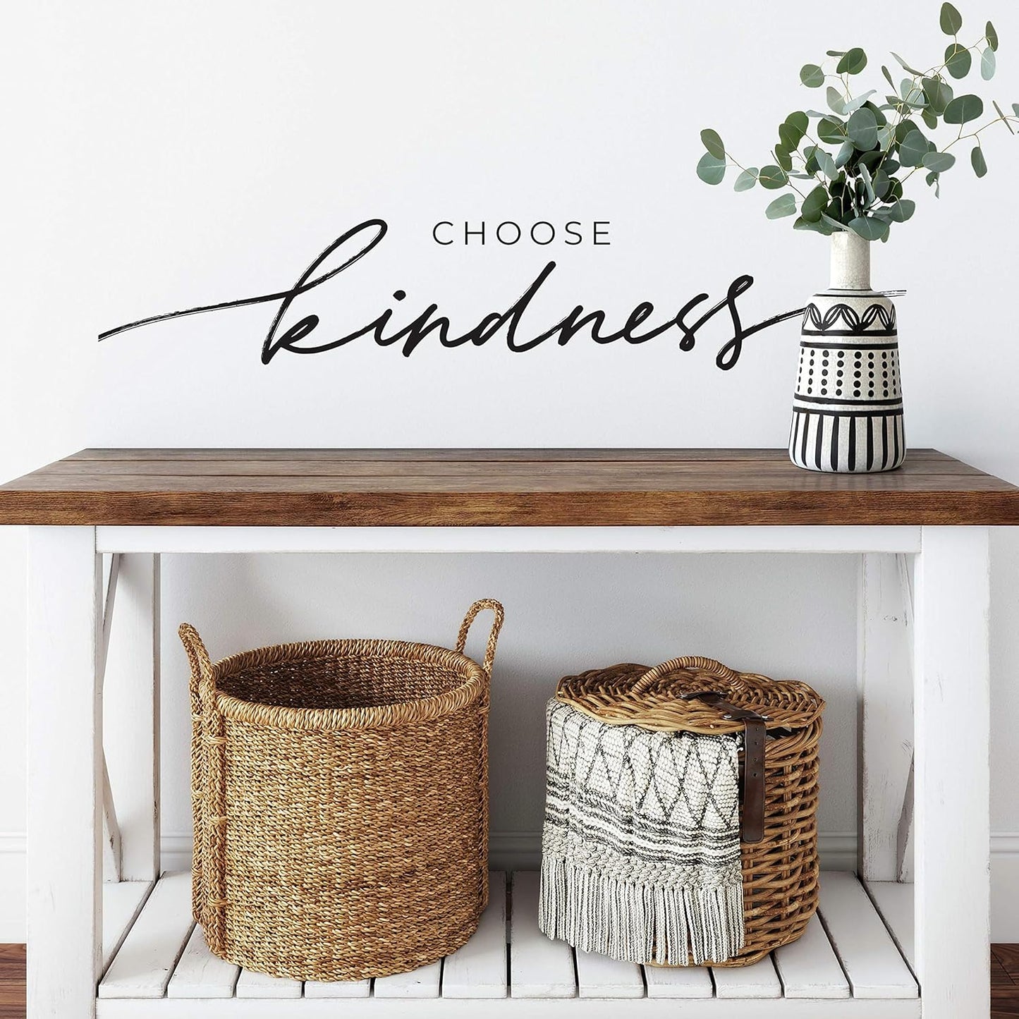 RMK4640SCS Choose Kindness Quote Peel and Stick Wall Decals / Black