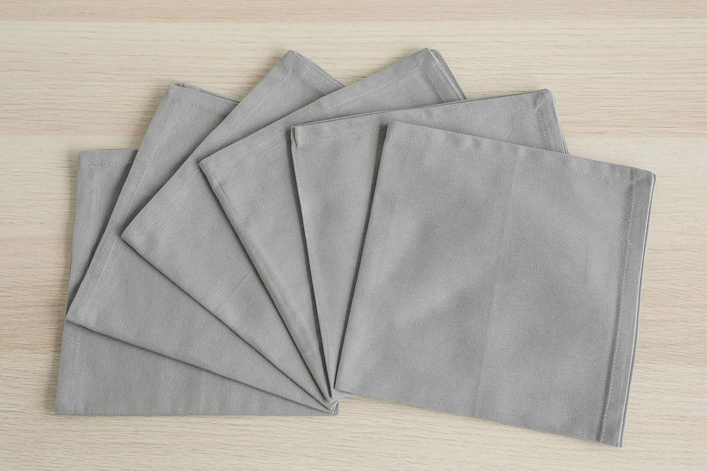 Cotton Cloth Napkins Set of 12 Washable Soft Premium Hotel Quality 18x18 inch Dinner Napkin for Parties, Weddings and