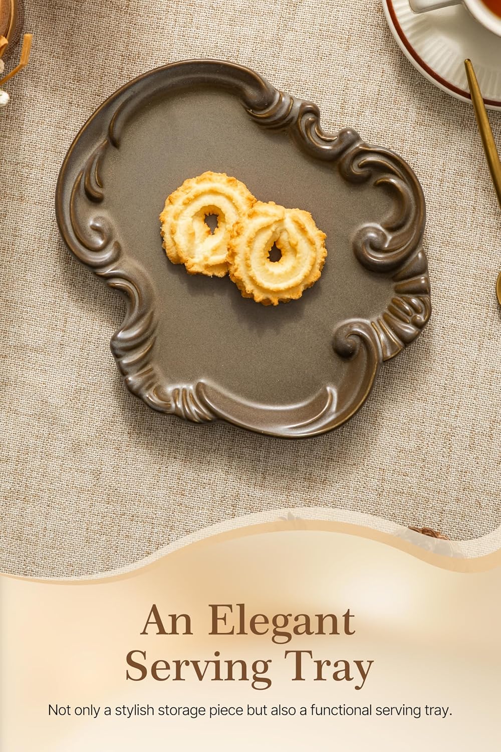Jewelry Dish Tray / Brown