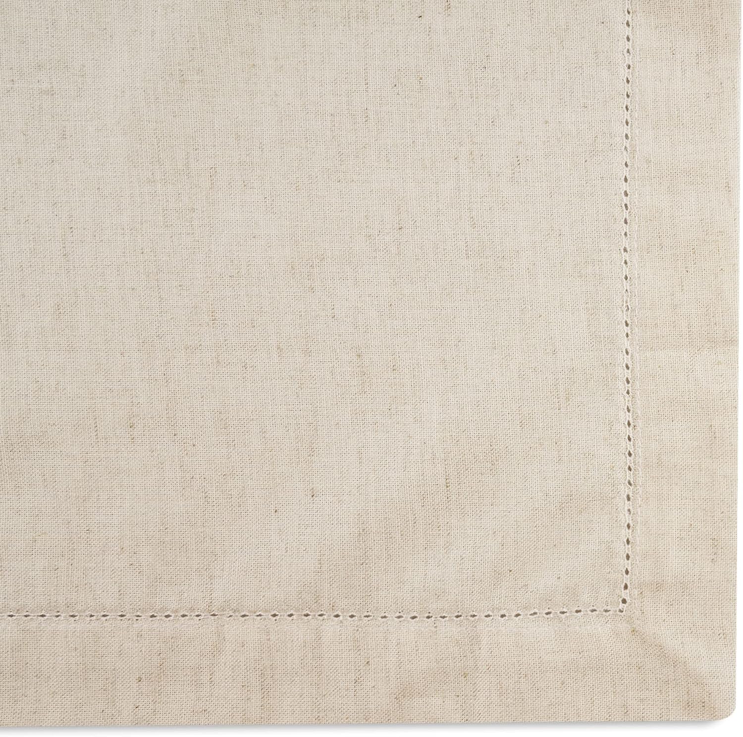SweetNeedle - (Pack of 12) - Linen Flax Napkins with Hemstitched Handmade Designer Dinner Cloth Napkins 20x20 in in