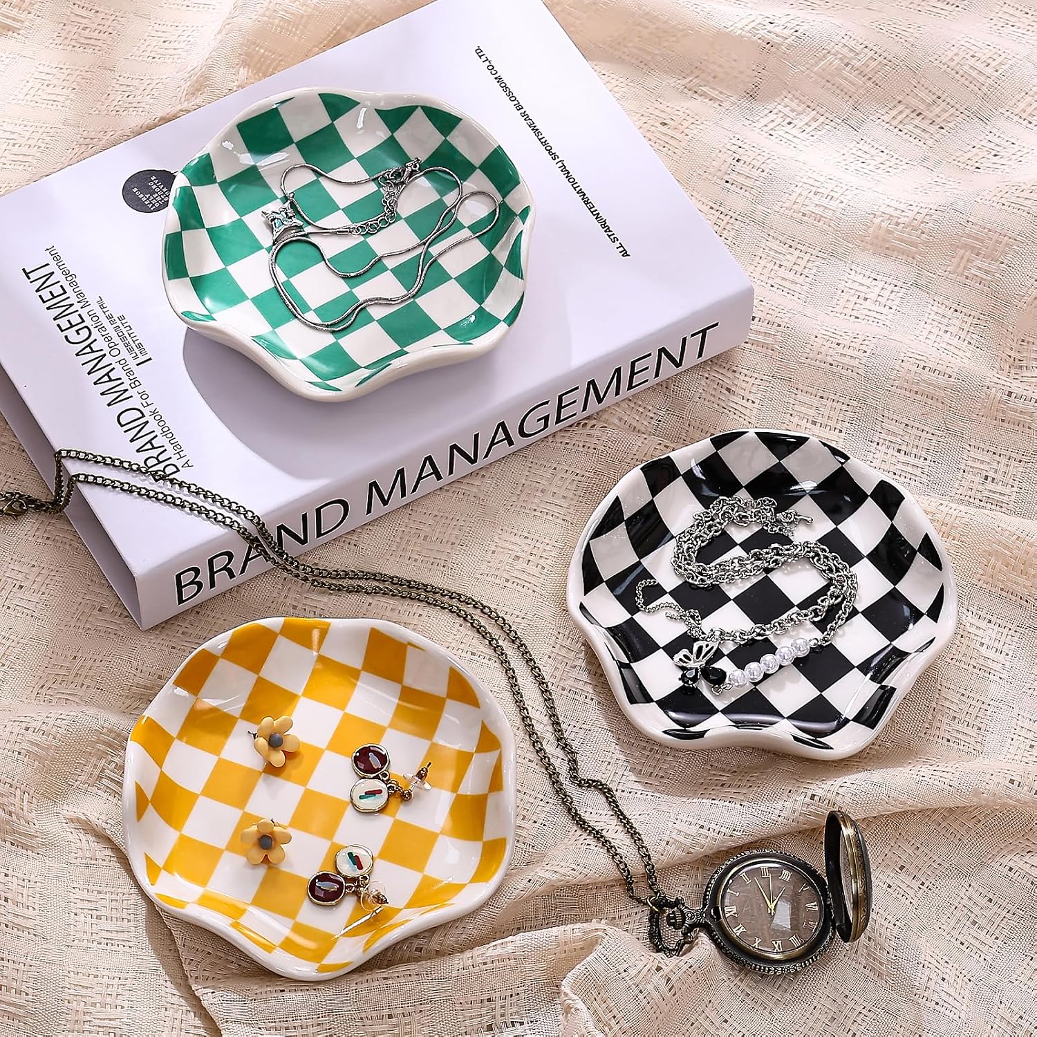 Ceramic Jewelry Tray / Green