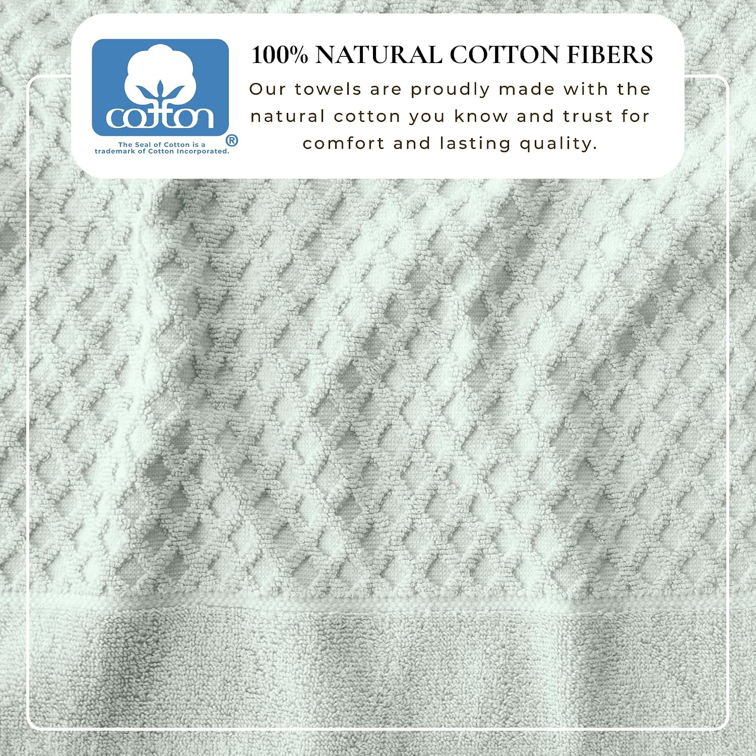 Great Bay Home Hand Towels - 100% Cotton 6 Pack 26x16 Hand Towel Set - Absorbent, Durable, Quick-Dry Towels for