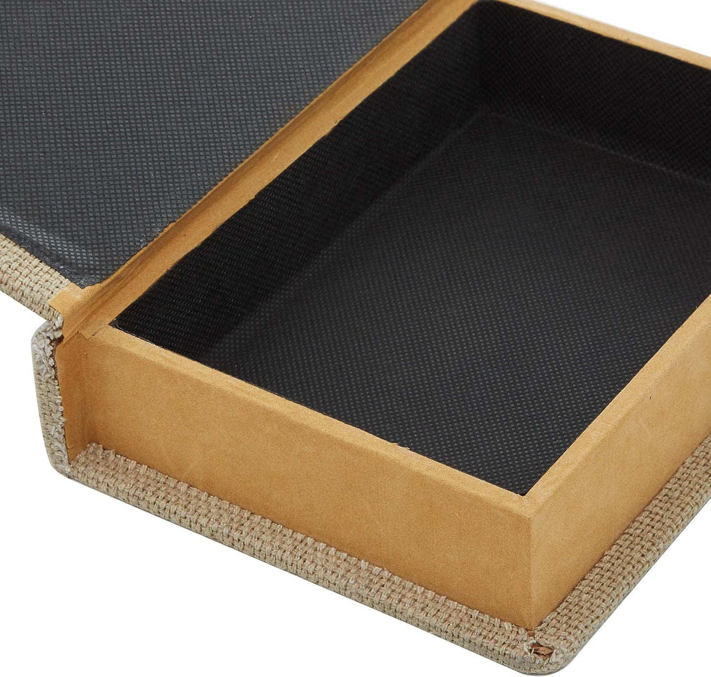 Linen Fabric Decorative Box Faux Storage Book Book Shaped Boxes / Brown / 15", 12", 9"H / Set of 3