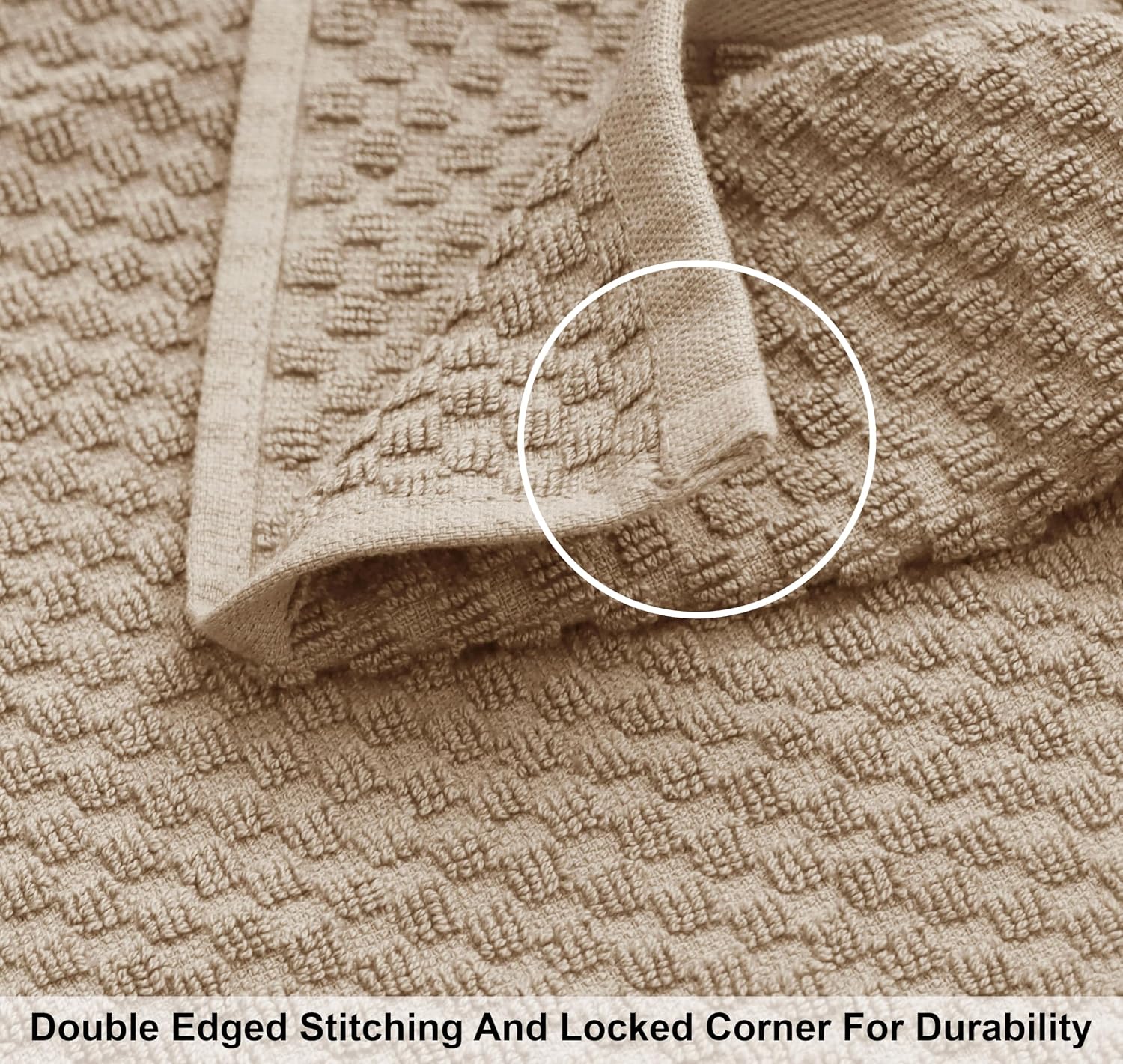 COTTON CRAFT Euro Spa Waffle Weave Bath Towels - Set of 4 Linen Towels | Pure 100% Ringspun Cotton Oversized Luxurious
