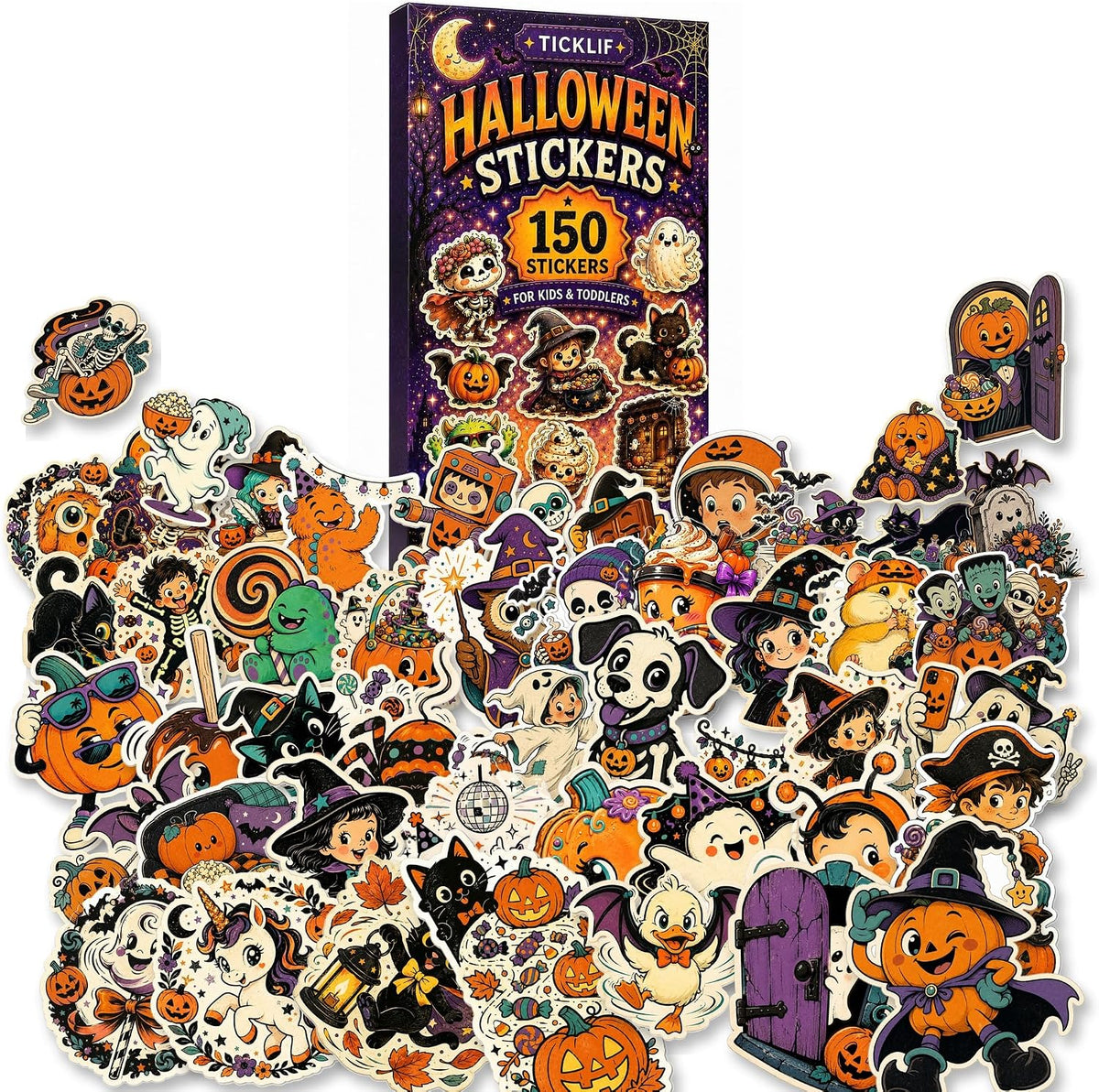 105Pcs Halloween Window Clings, Halloween Window Stickers for Party Decor