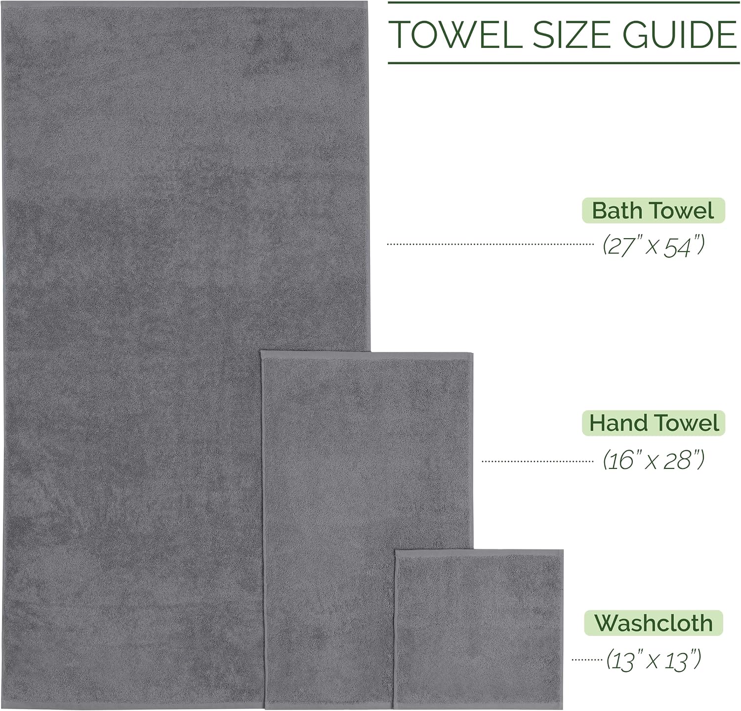 Elegant Comfort 4 Lines Viscose Stripe 6-Piece Premium Towel Set - 100% Turkish Cotton High Absorbent Luxury Bathroom