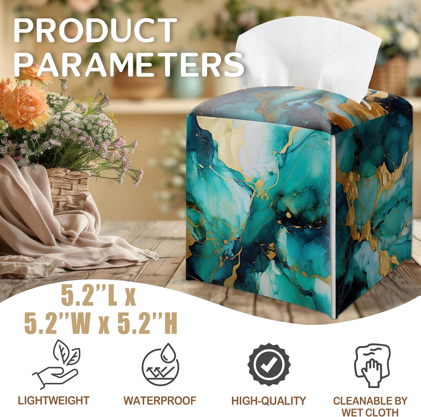 Tissue Box Holder Gifts / Teal