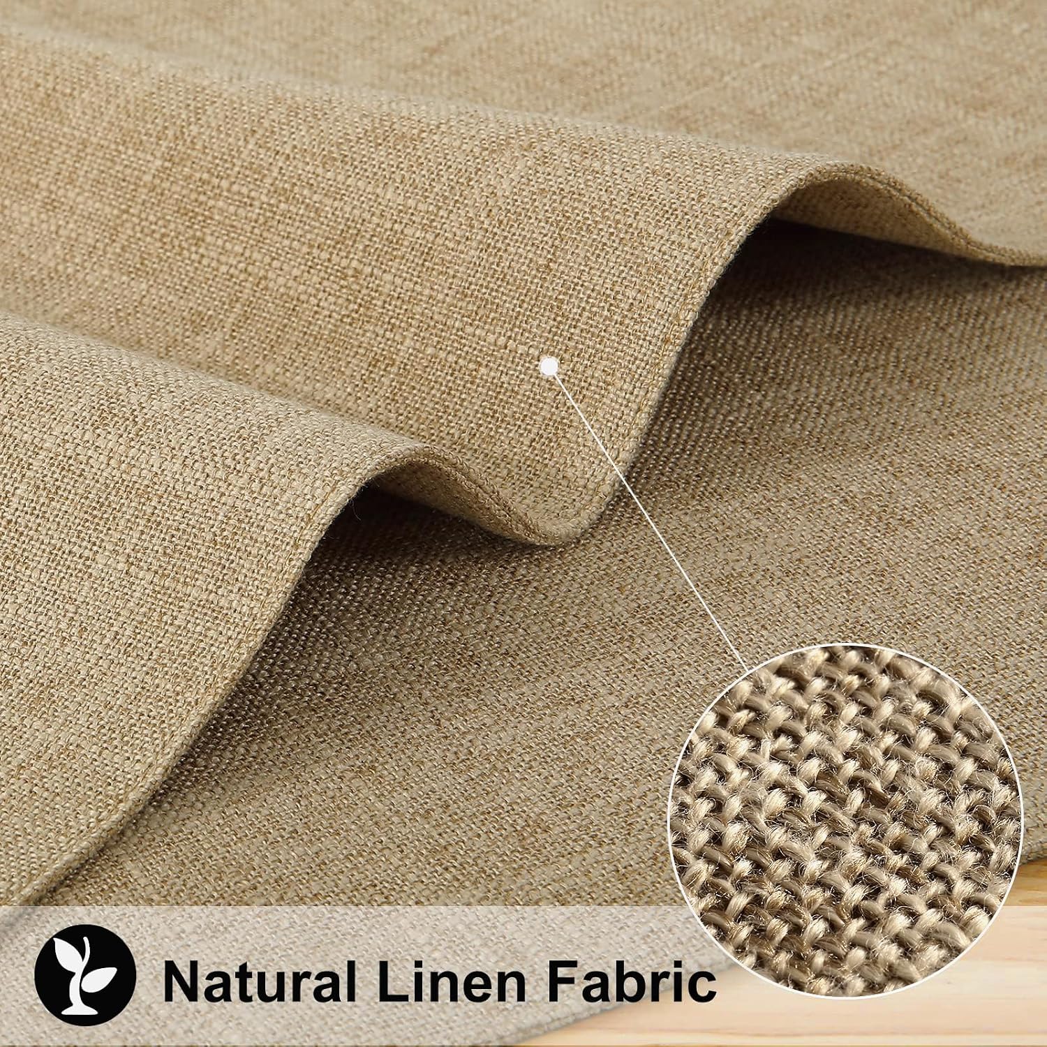 Faux Cotton Linen Placemats Set of 8, Cloth Washable Farmhouse Dining Table Mats for Indoors & Outdoors, Easy to Clean
