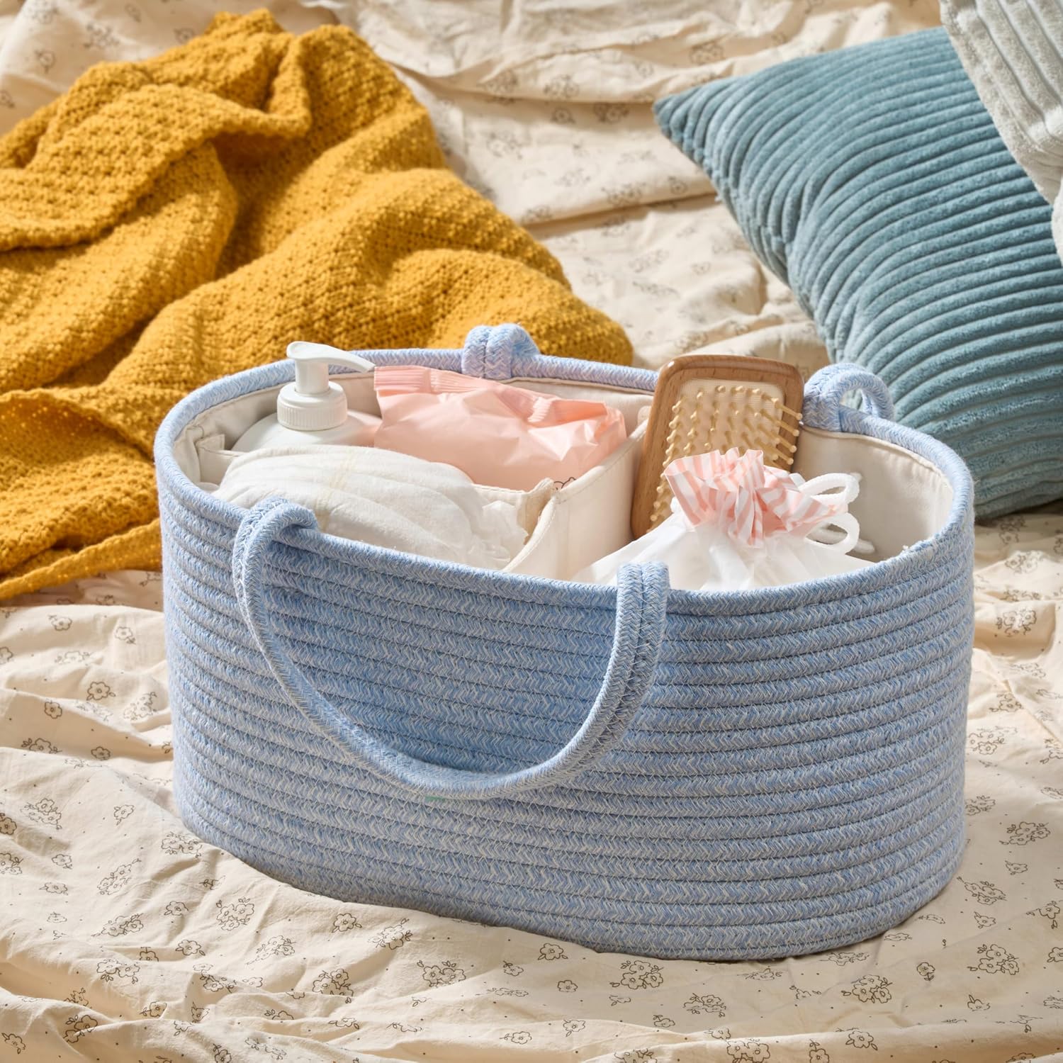 Baby Storage Basket / Light Blue / Small