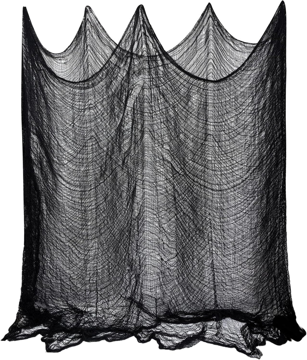 6 Pack Halloween Creepy Cloth 30x72 Inch - 2 Black 2 White 2 Red