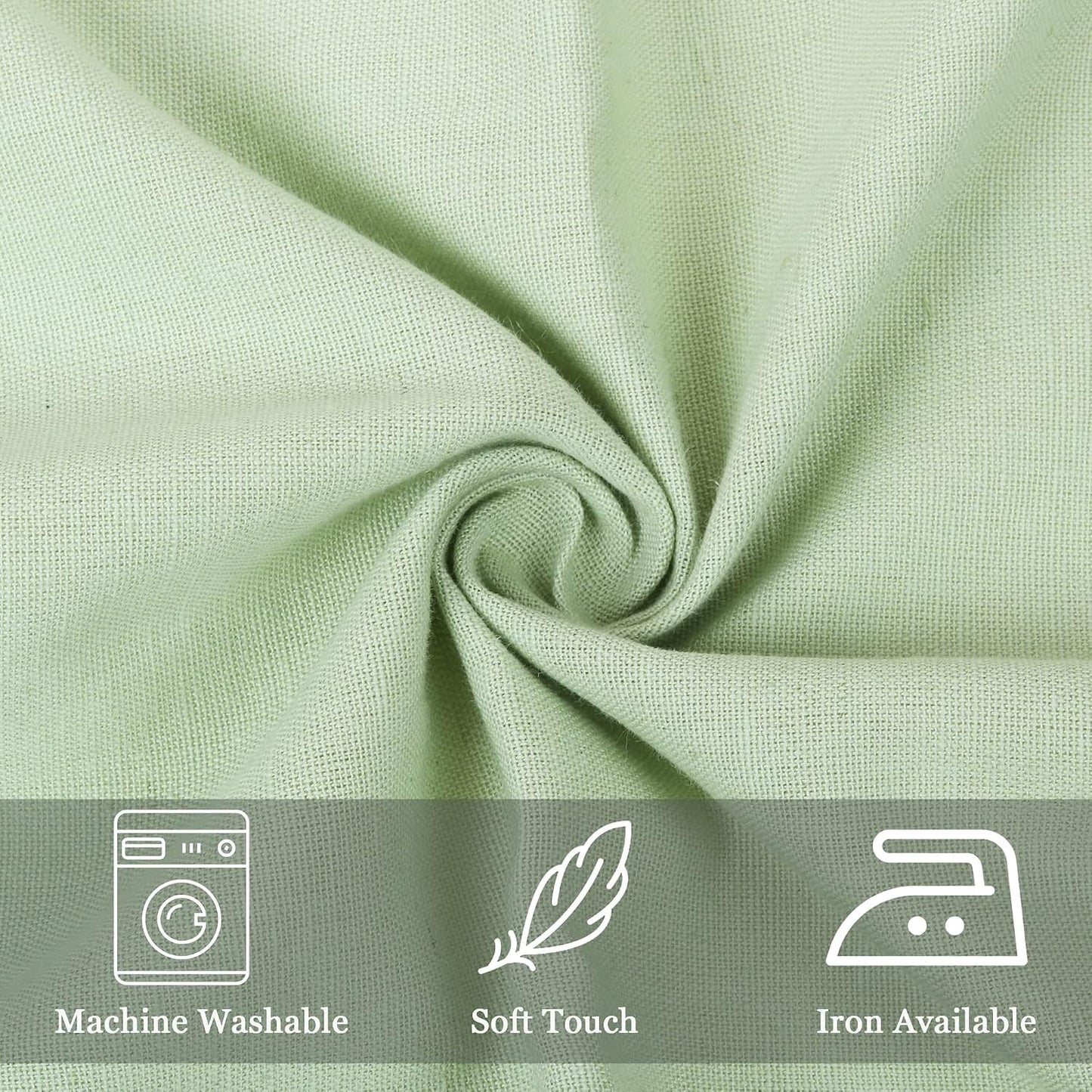 85% Cotton 15% Linen Dinner Cloth Set of 12 Napkins for Everyday Use Over Sized Easter Special Mitered Corners Napkins