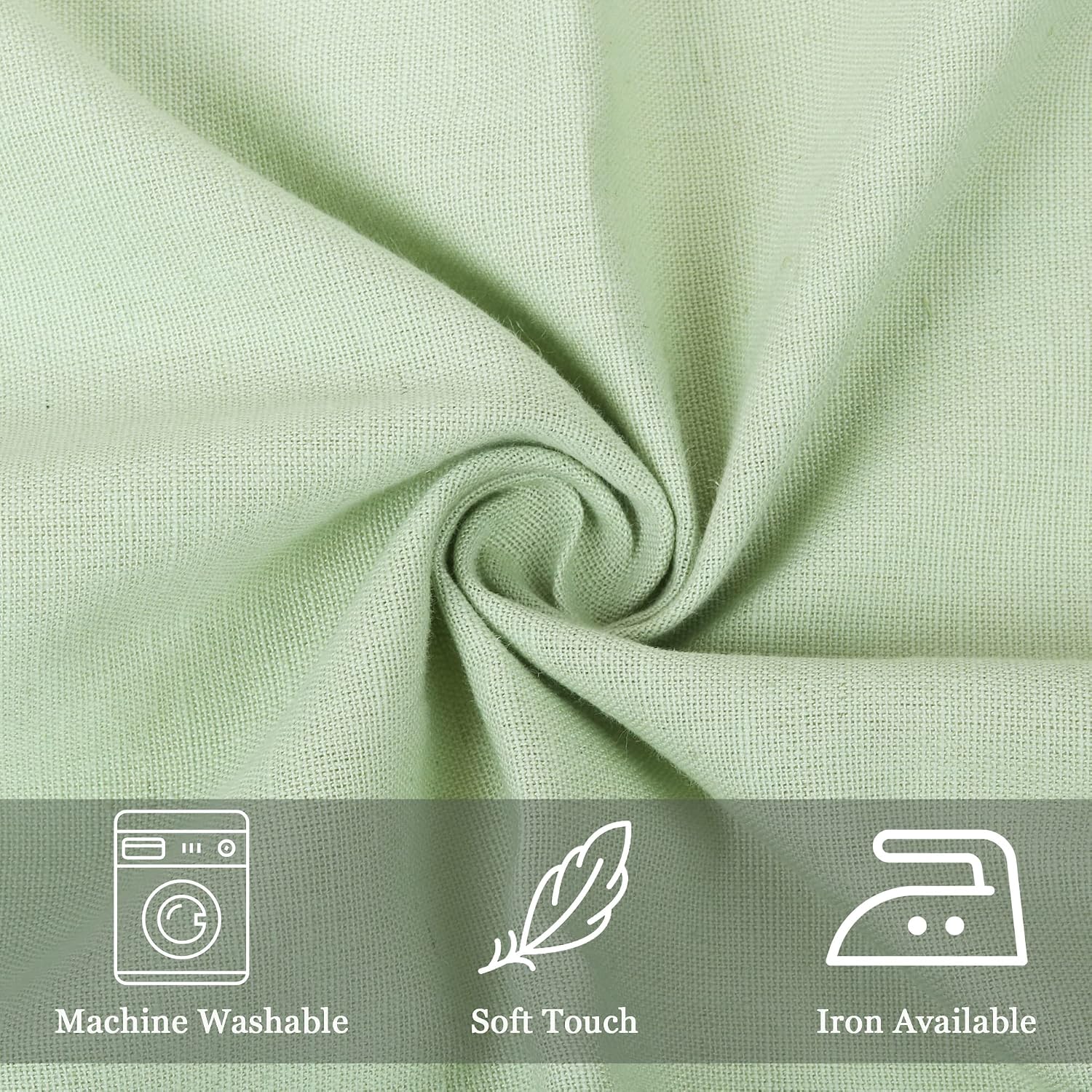 85% Cotton 15% Linen Dinner Cloth Set of 12 Napkins for Everyday Use Over Sized Easter Special Mitered Corners Napkins