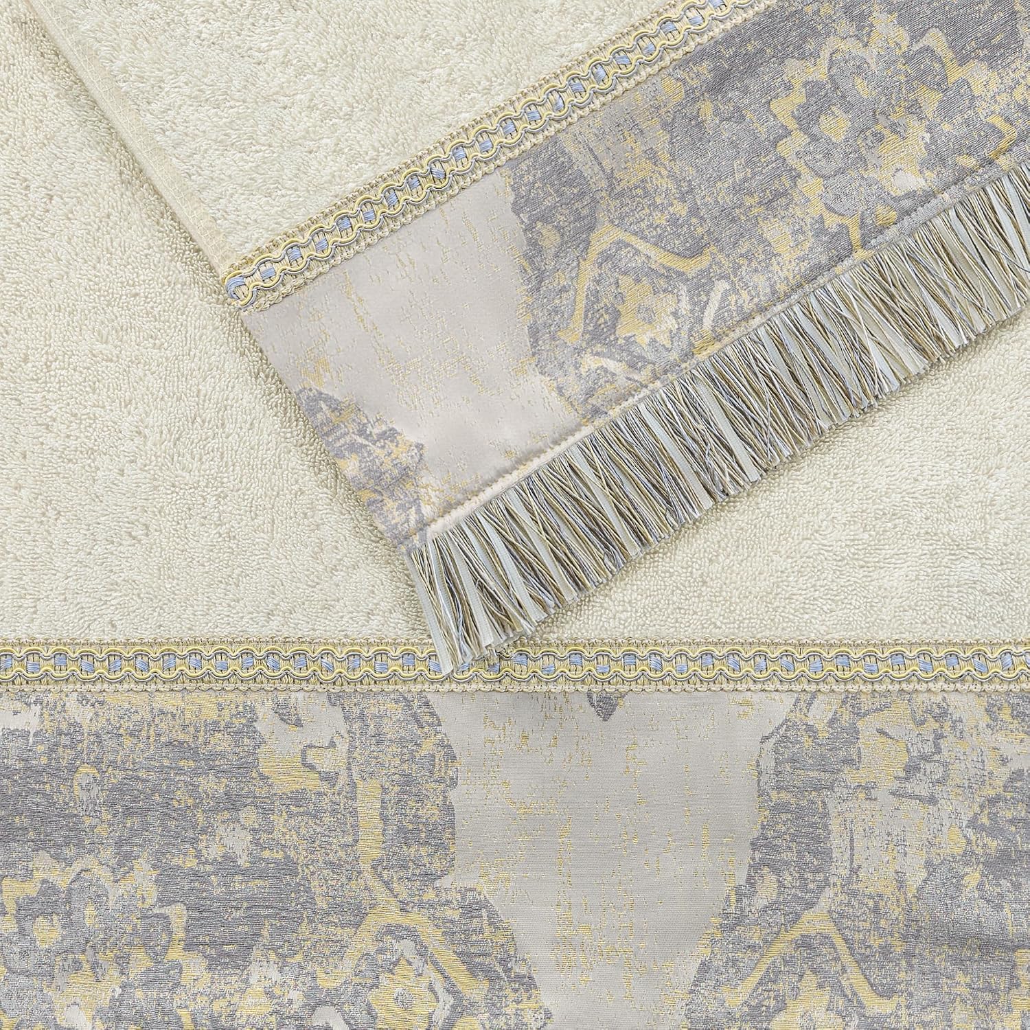Loom and Mill Luxury Cotton Bath Towel Set 3 Piece-1 Bath Towel 1 Hand Towel 1 Wash Cloth, Ultra Soft Decorative Towel