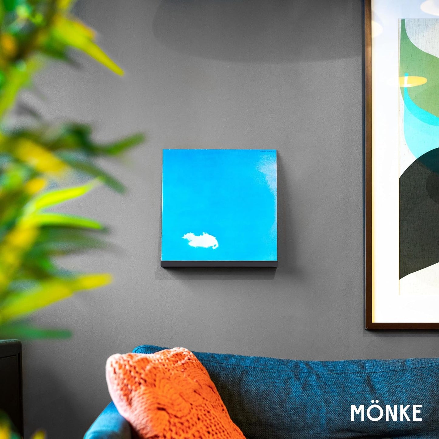 Vinyl Record Wall Mount - 3 Elegant Display Ledges Made from Solid Wood - These Vinyl Record Shelf Will Hold Records of