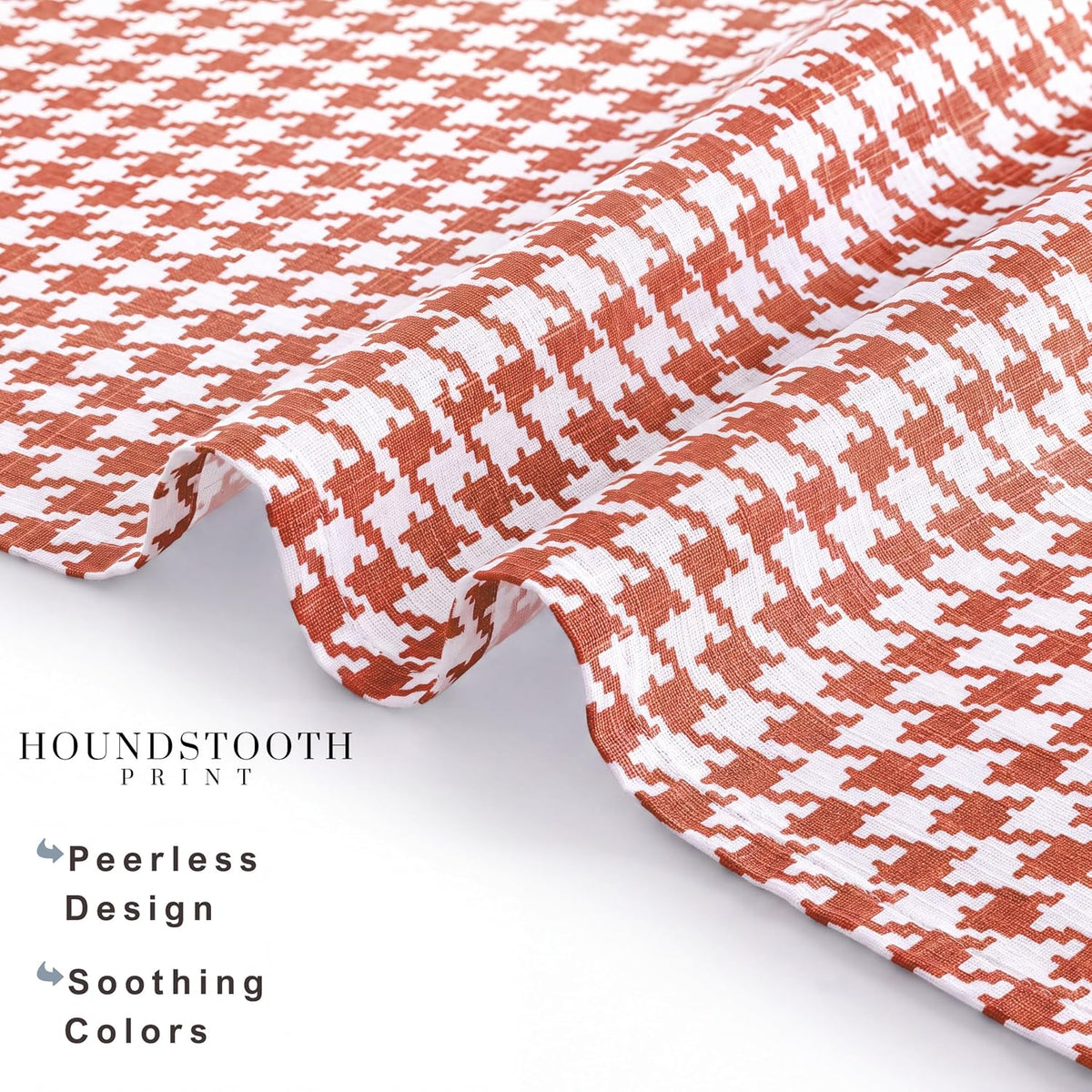FINGERCRAFT Cloth Napkins Set of 12, 100% Cotton, 20x20 Inch, Terracotta | Mitered corner, washable, soft, absorbent