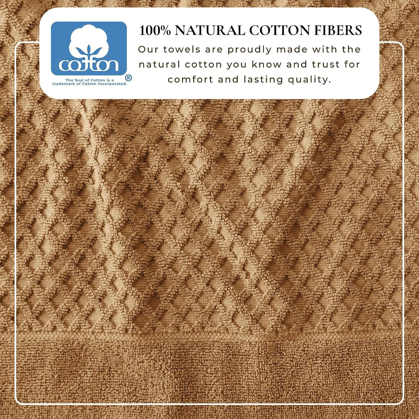 Great Bay Home Oversized Bath Sheets - 100% Cotton 2 Pack 68x35 Extra Large Towel - Absorbent, Durable, Quick-Dry