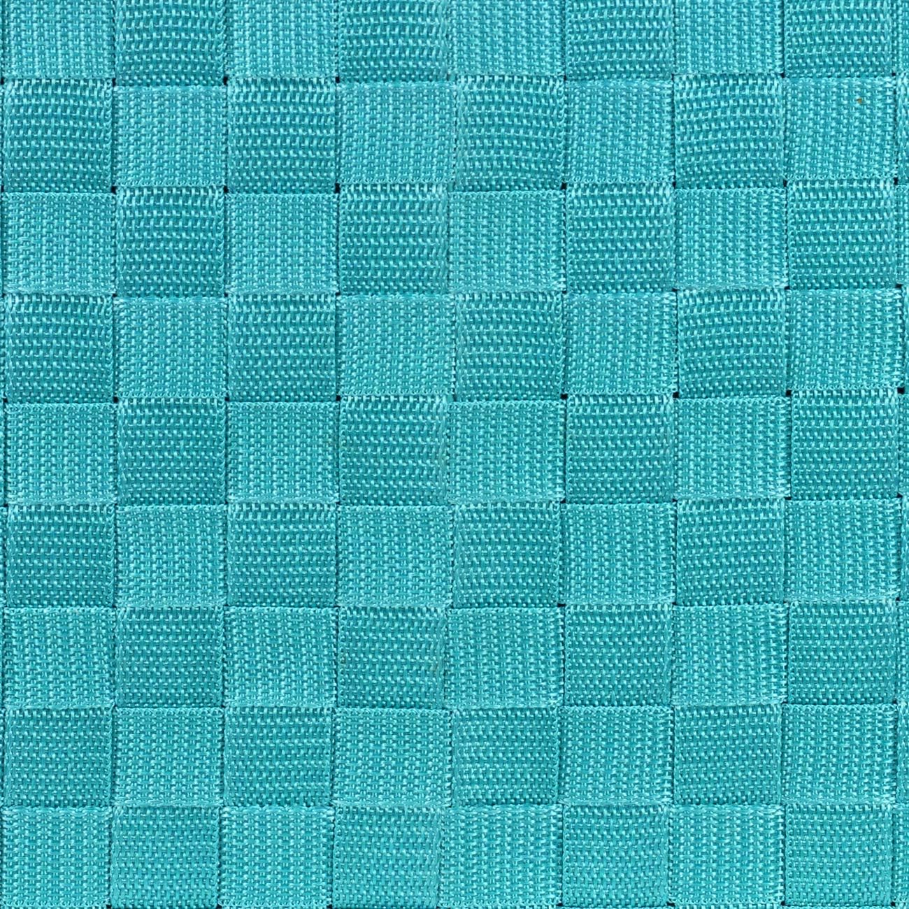Hand-Woven Storage Baskets / Woven Lid Baskets - Aqua / Set of 3