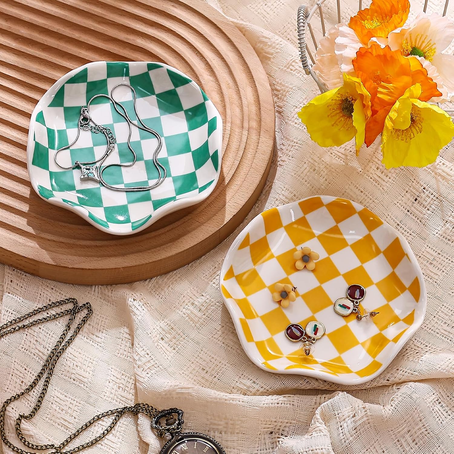 Ceramic Jewelry Tray / Orange