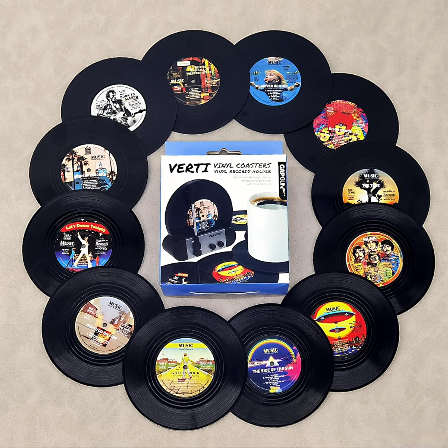Vinyl Record Player Holder for Music Lovers / V1&V2 / Set of 12