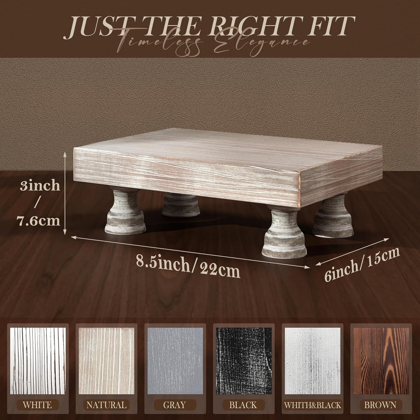 Risers Display Stands for Stylish Home Decor / Natural-fir Wood