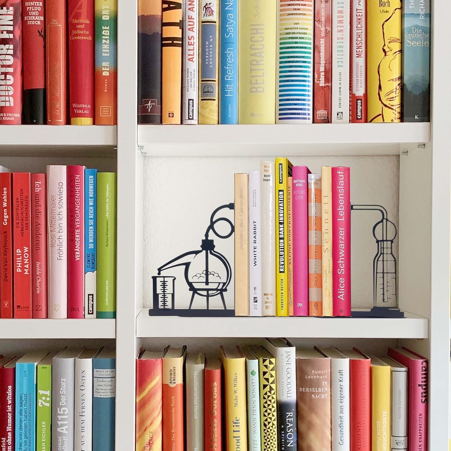 Unique Chemistry Metal Bookends / D
