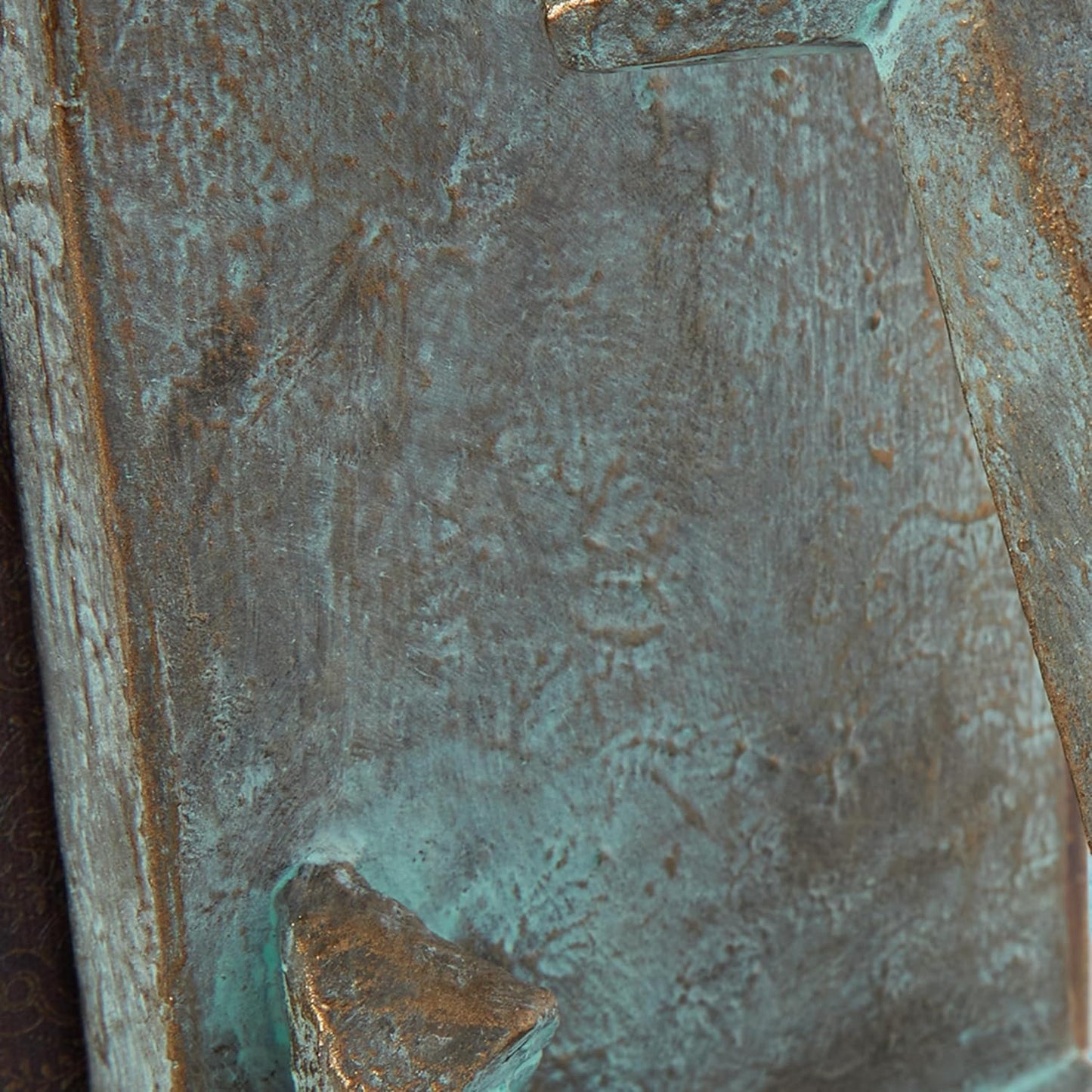 Polystone Anchor Decorative Bookends Distressed Patina Non Skid / SMALL SIZE / Blue / Set of 2