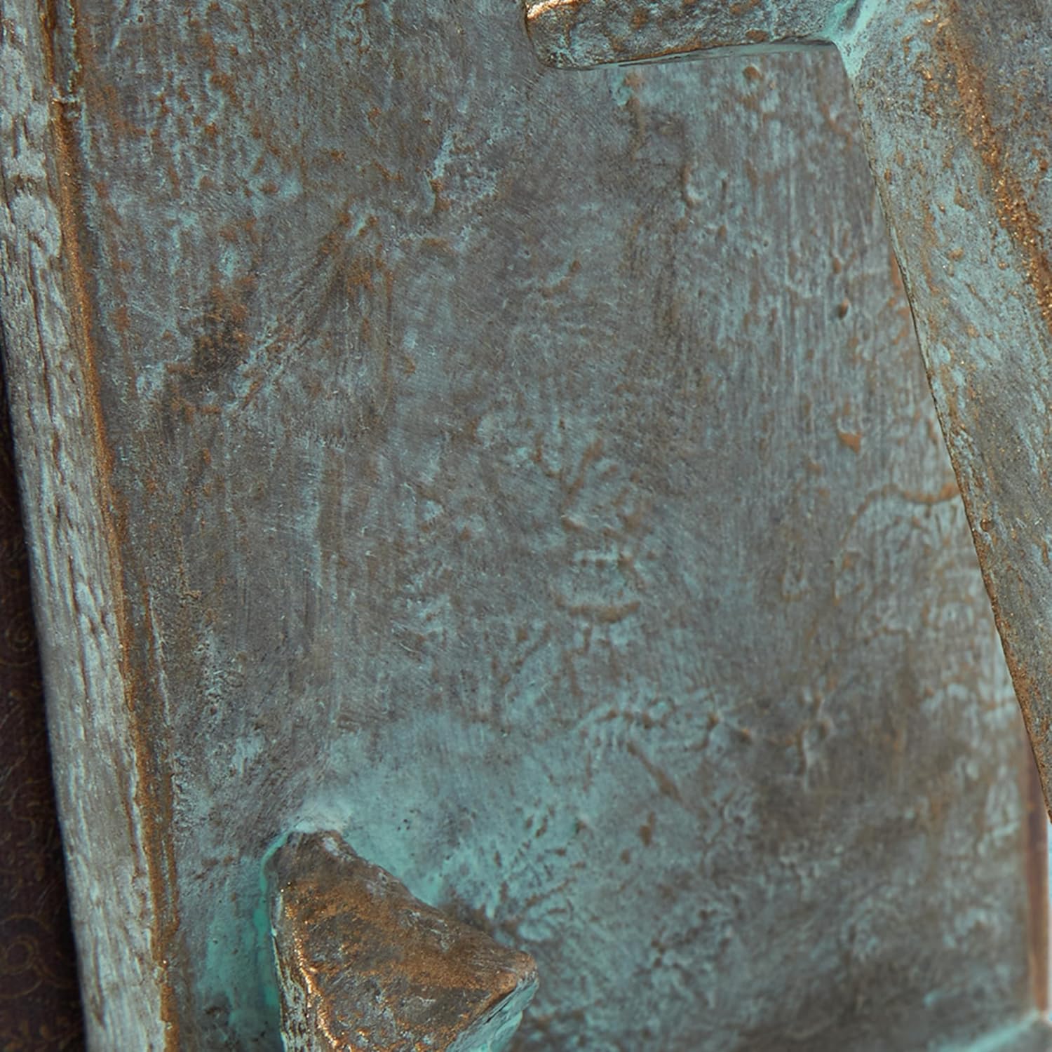 Polystone Anchor Decorative Bookends Distressed Patina Non Skid / SMALL SIZE / Blue / Set of 2