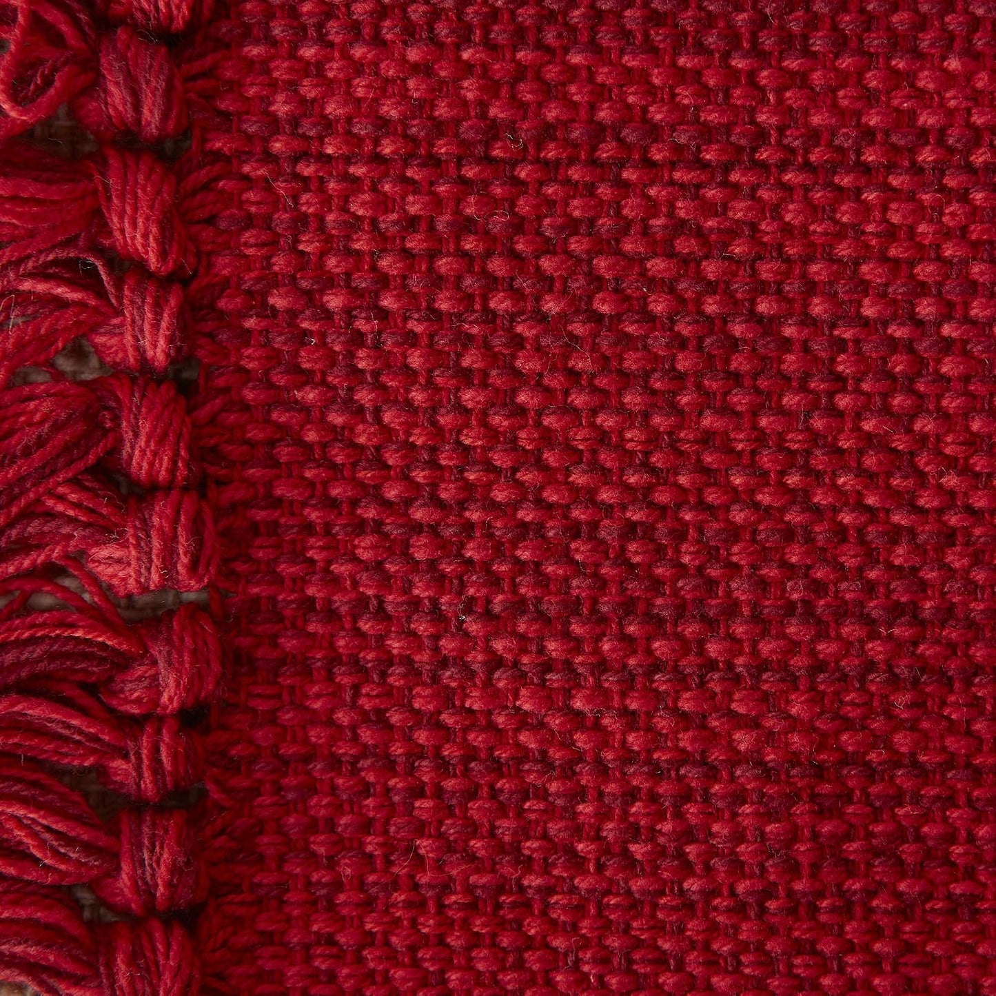 DII Variegated Tabletop Collection, Placemat Set3x19, Tango Red, 6 Piece