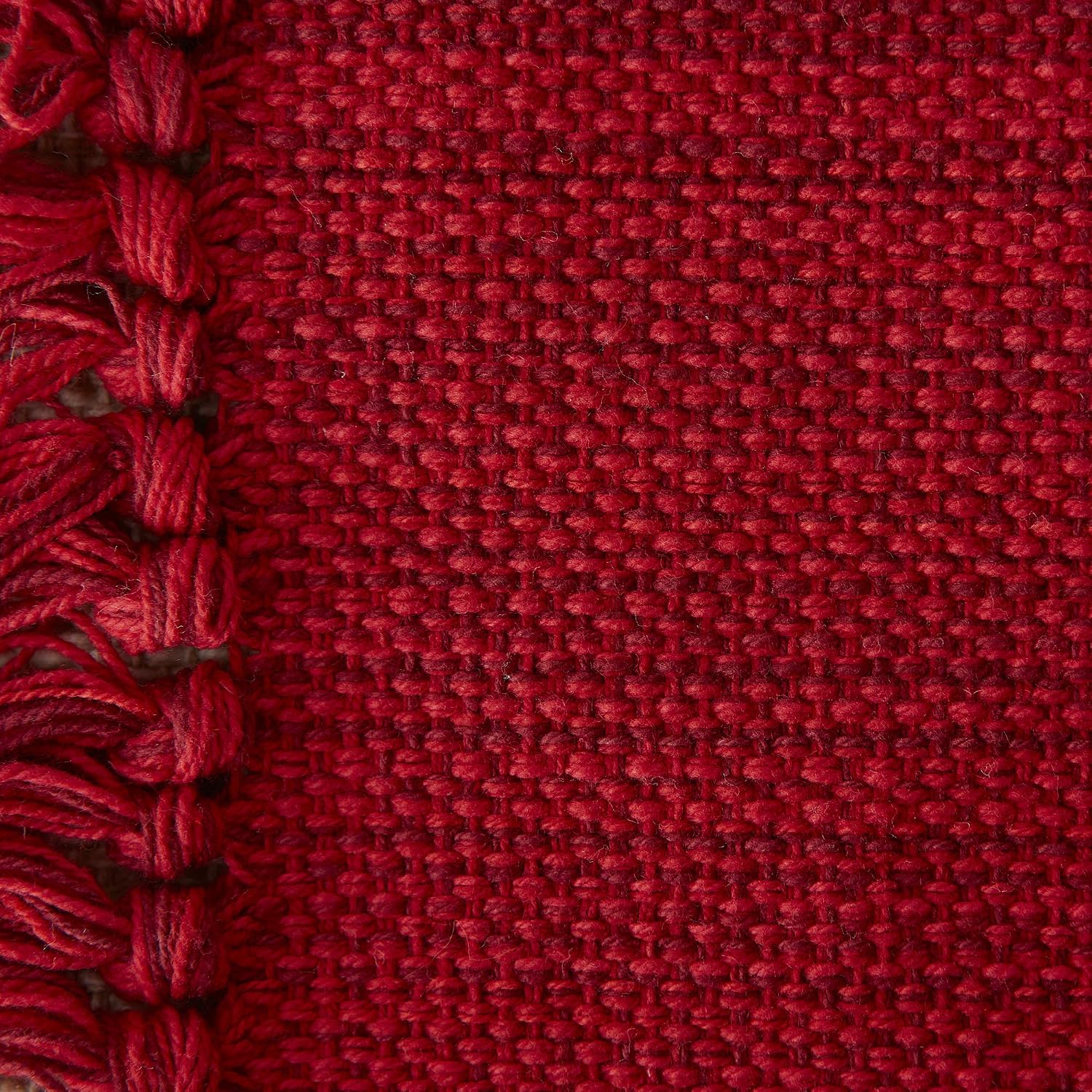 DII Variegated Tabletop Collection, Placemat Set3x19, Tango Red, 6 Piece