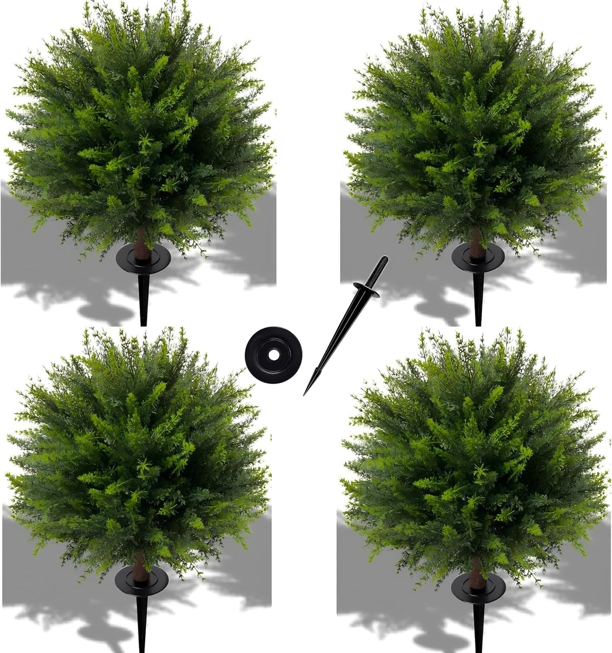 Joyhalo 2 Pack 23.5 Inch Fall Trees with Lights