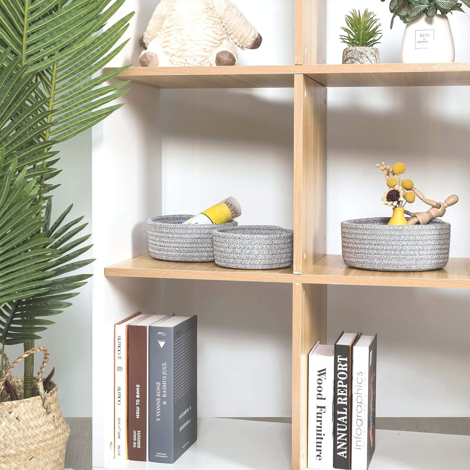Small Catch All Basket / Light Gray Mix / Set of 3