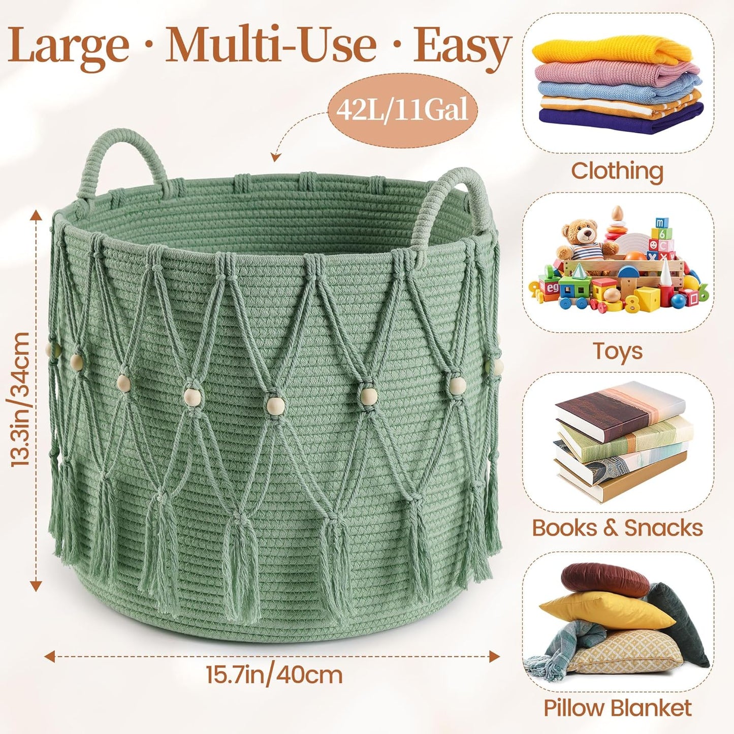 Blanket Basket / Green