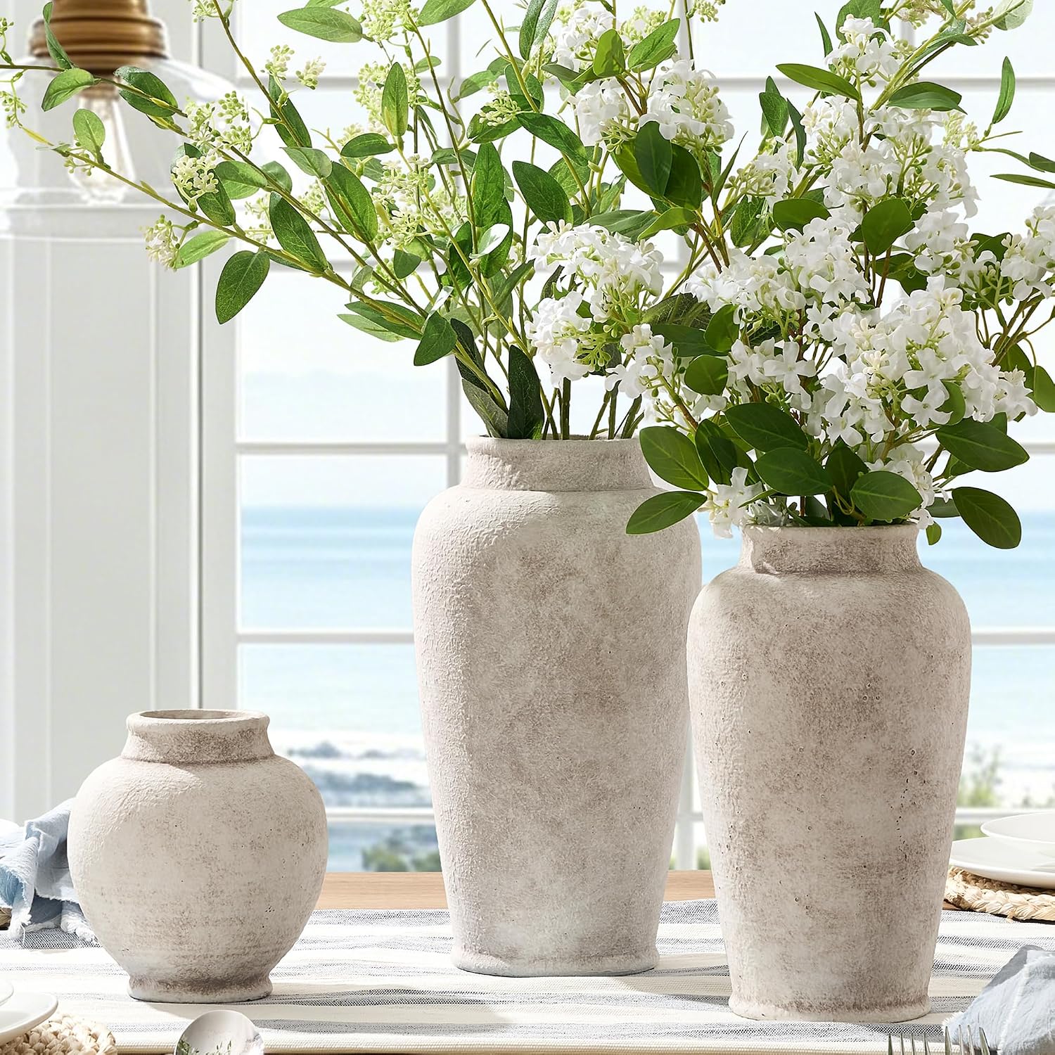 Ceramic Rustic Vase / 6.1" - D