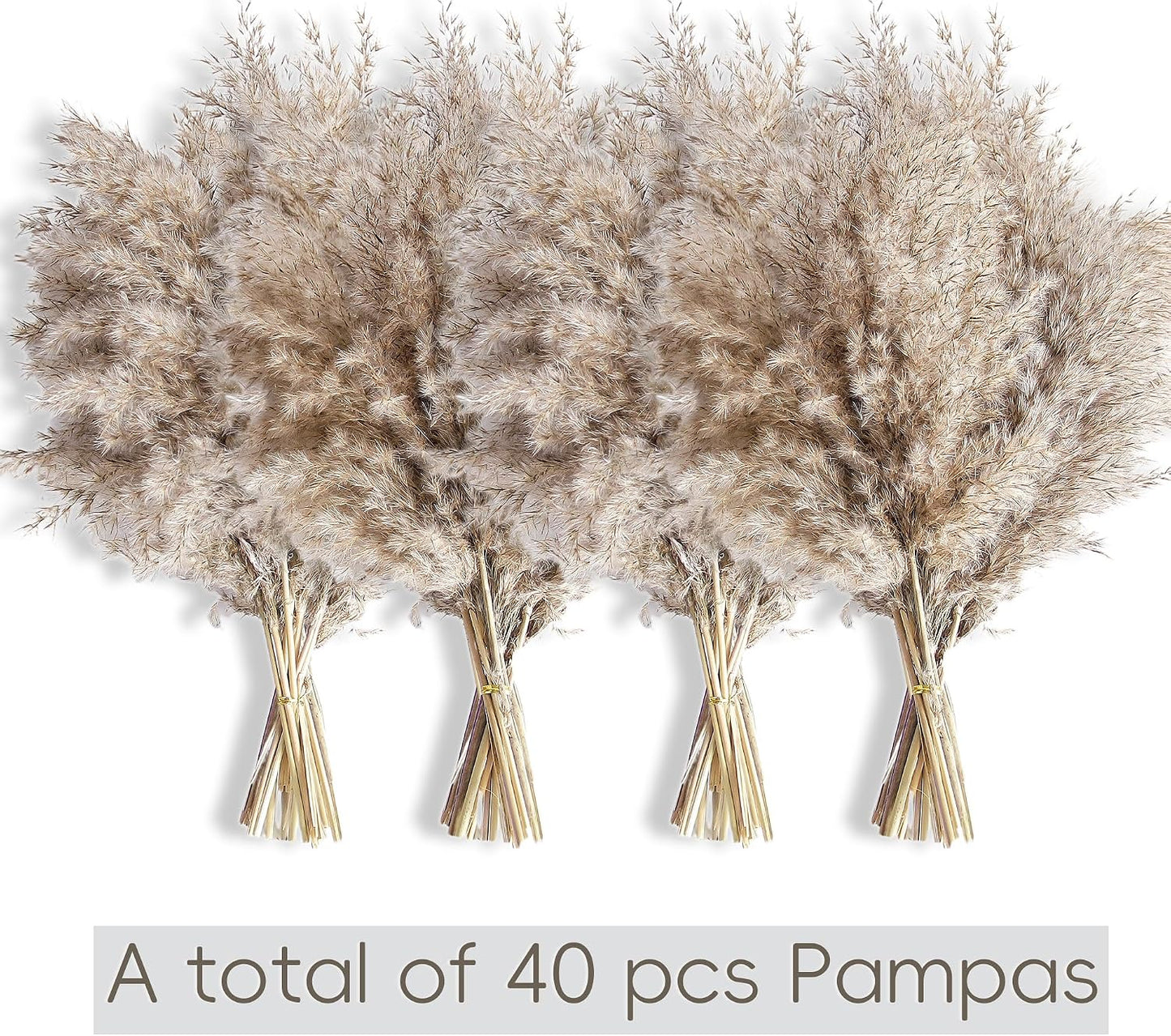 Boho Flowers and Feathers for Centerpieces / 40-nature / Set of 40