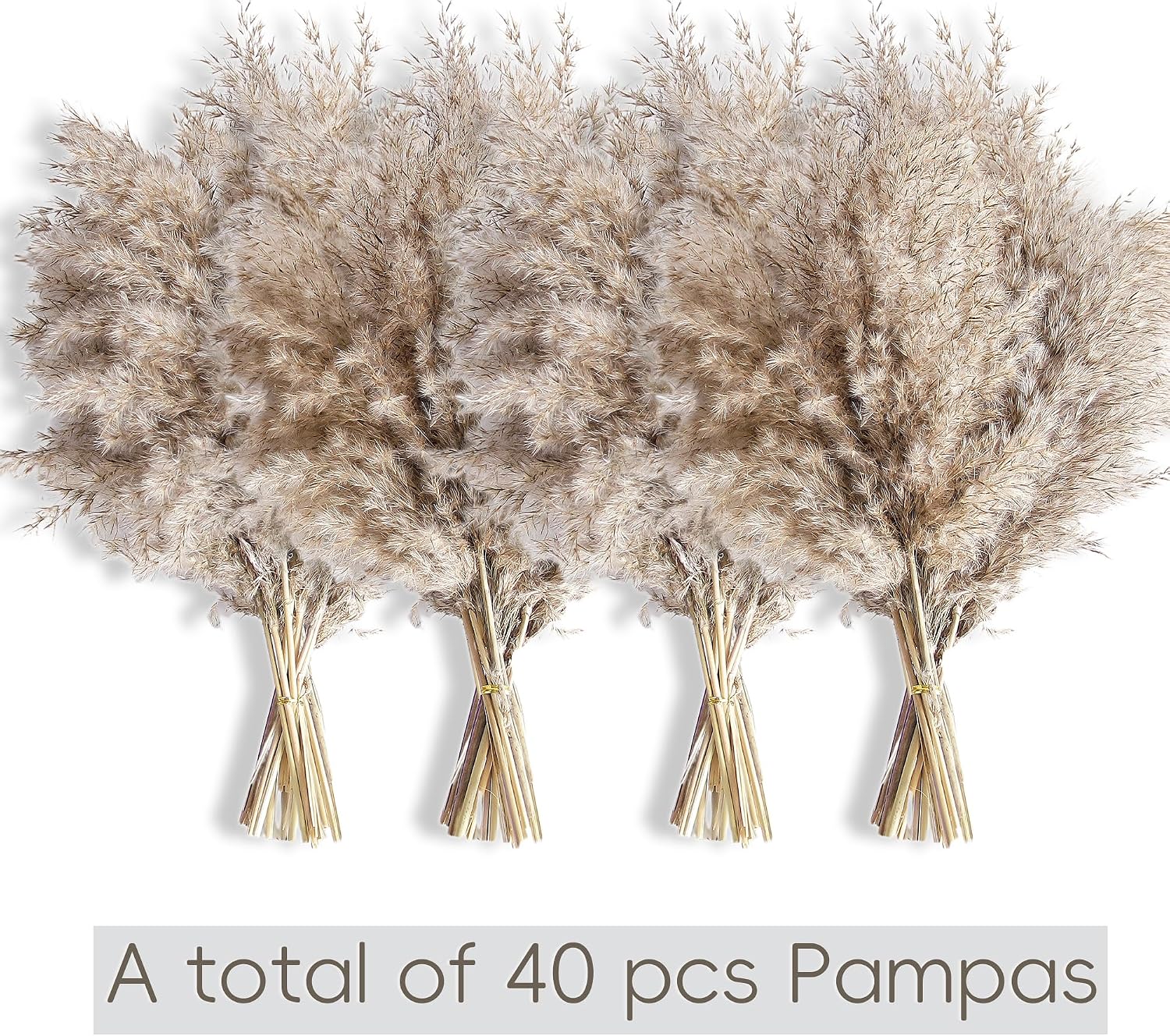 Boho Flowers and Feathers for Centerpieces / 40-nature / Set of 40